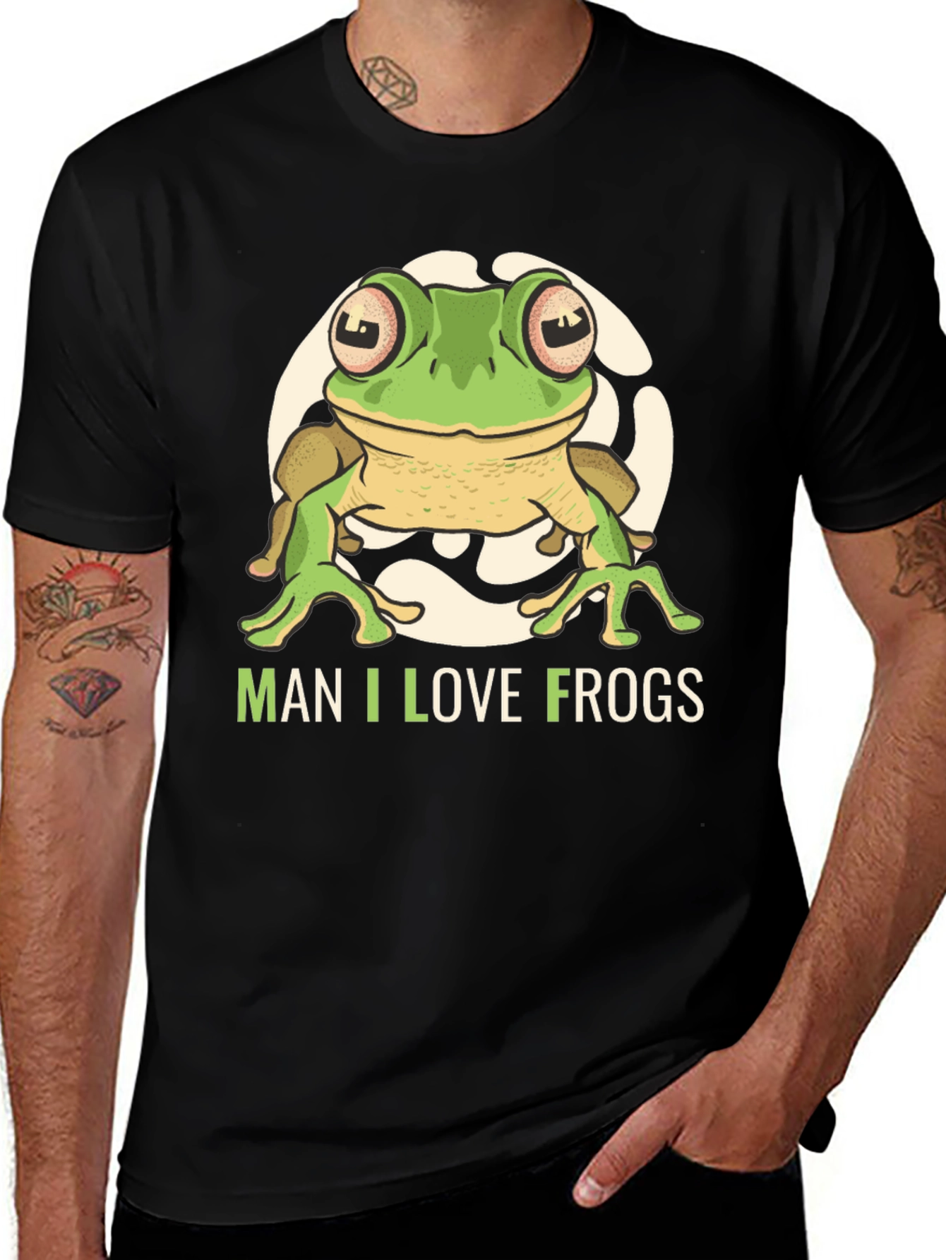 Variant 13 of Man I Love Frogs Graphic T-Shirt