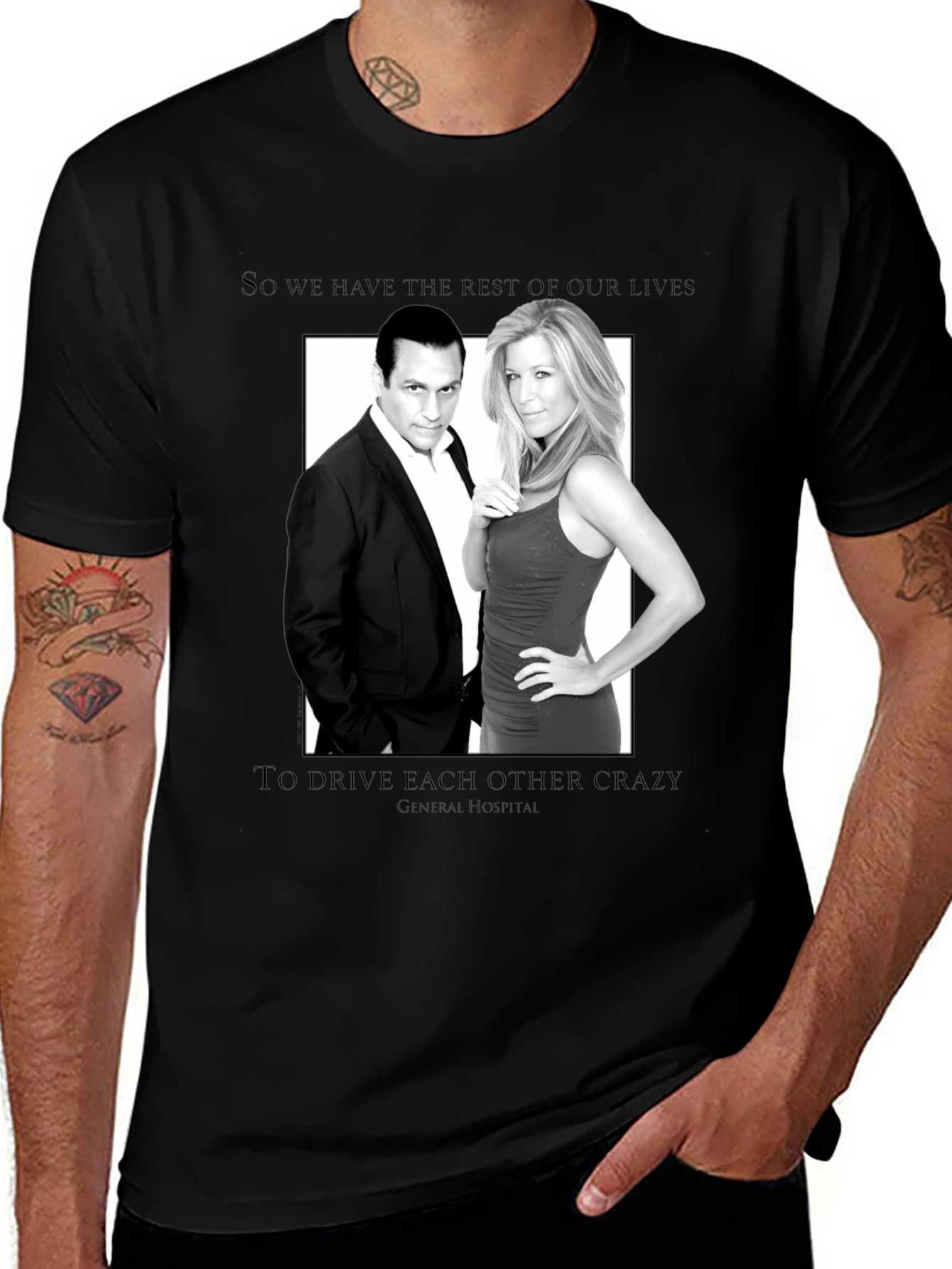 General Hospital T-Shirt: Sonny and Carly - "Drive Each Other Crazy"