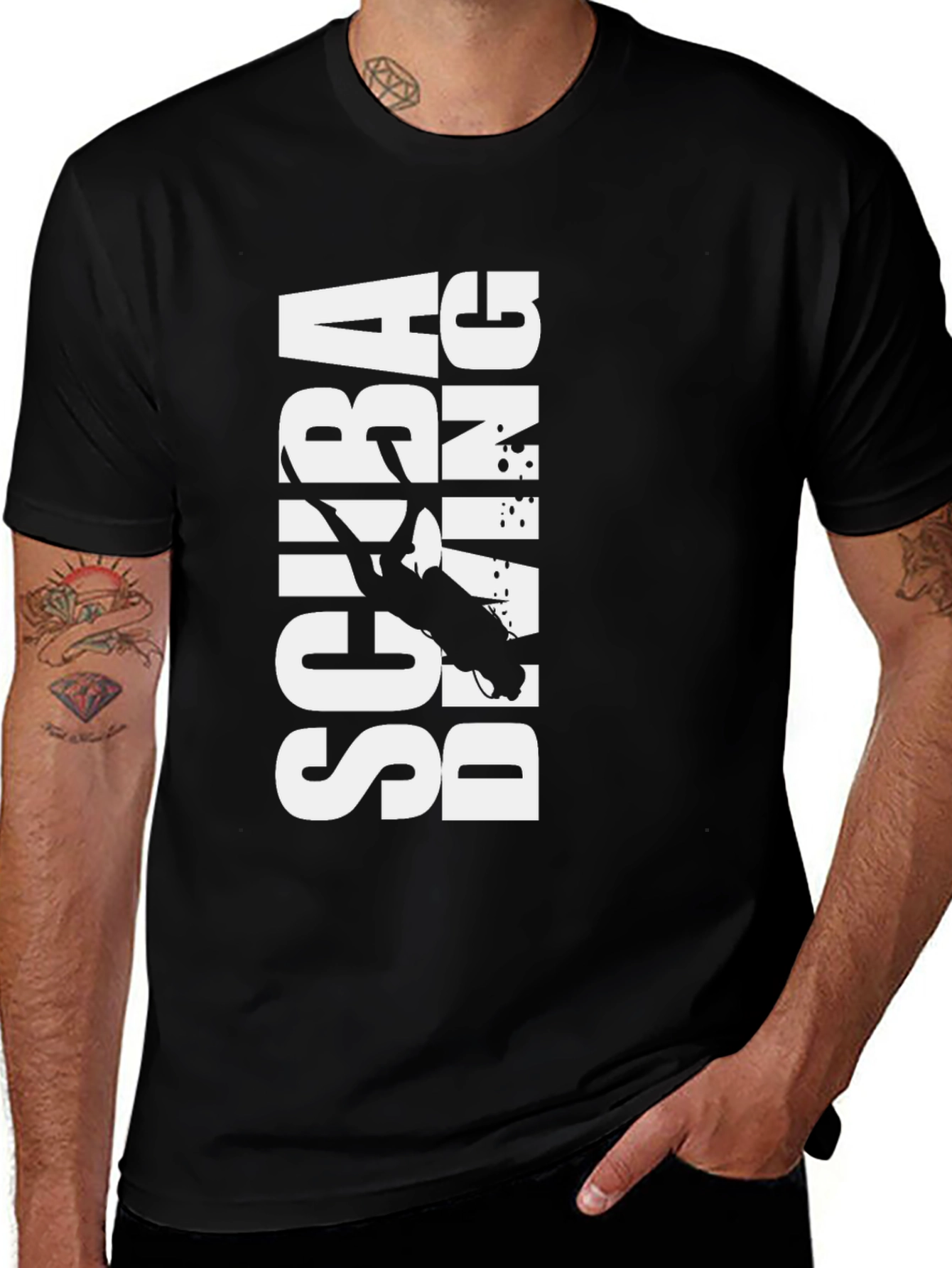 Variant 24 of Scuba Diving Graphic Tee - Dive in Style!