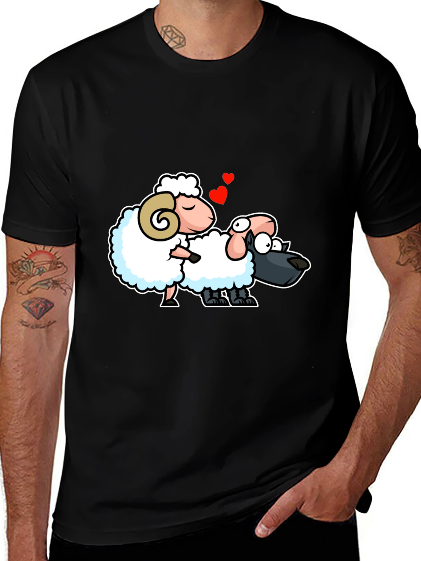 Variant 16 of Cute Sheep Love T-Shirt