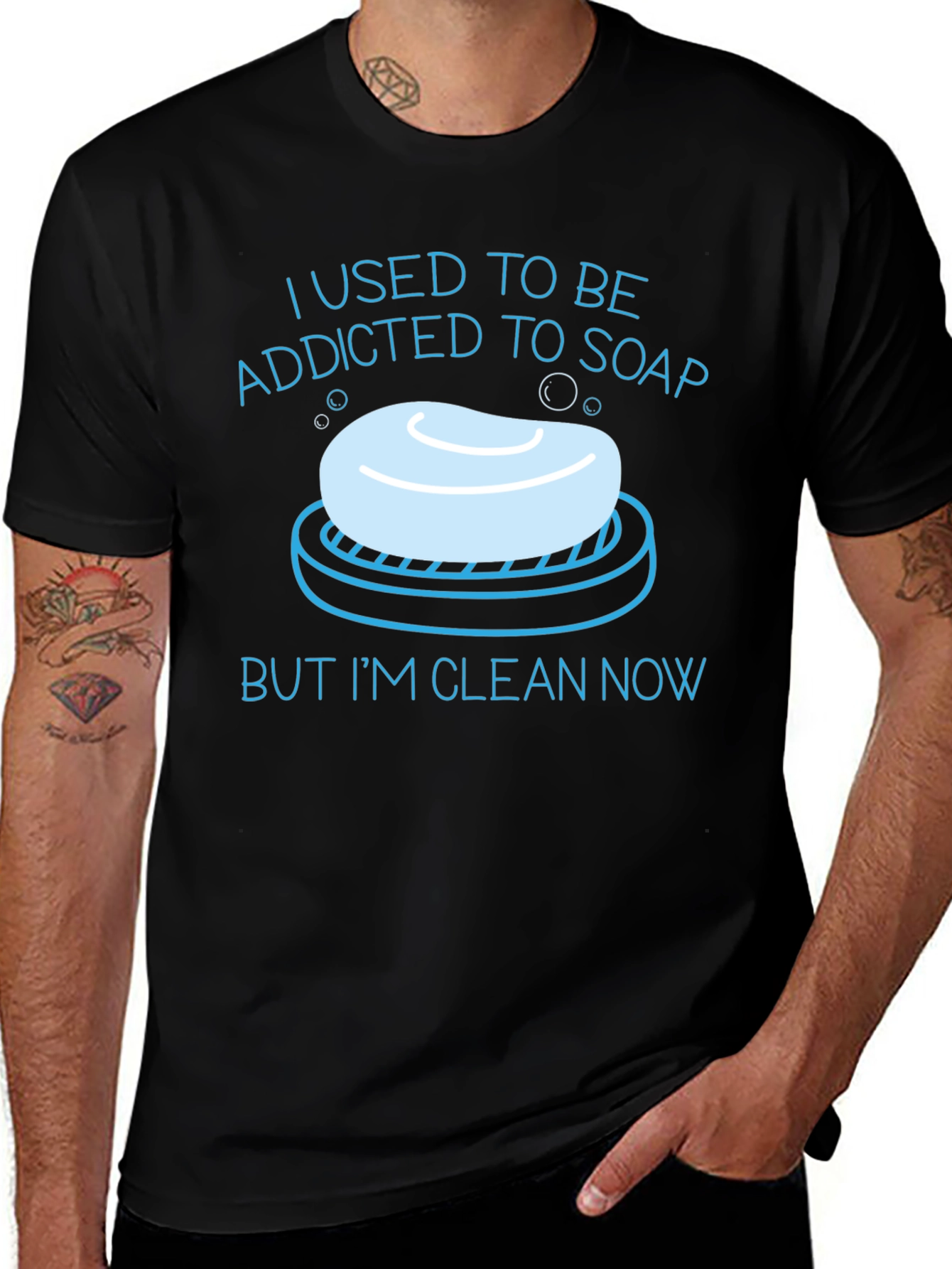 Variant 26 of Funny Addicted To Soap Graphic T-Shirt 