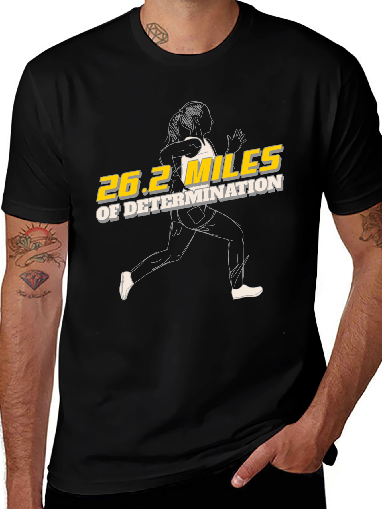 Variant 20 of 26.2 Marathon T-Shirt - Running Design