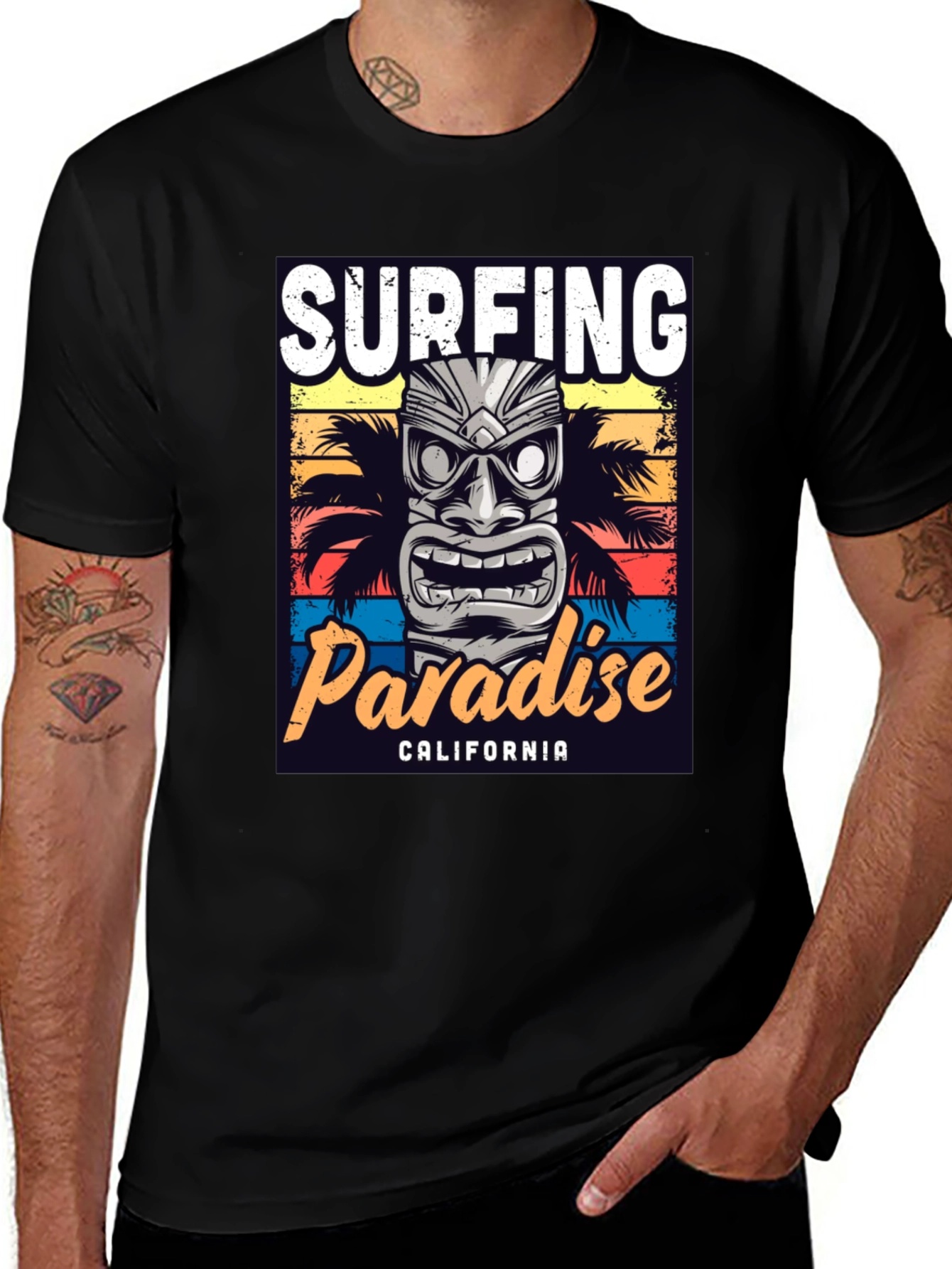 Variant 19 of Surfing Paradise California Graphic Tee