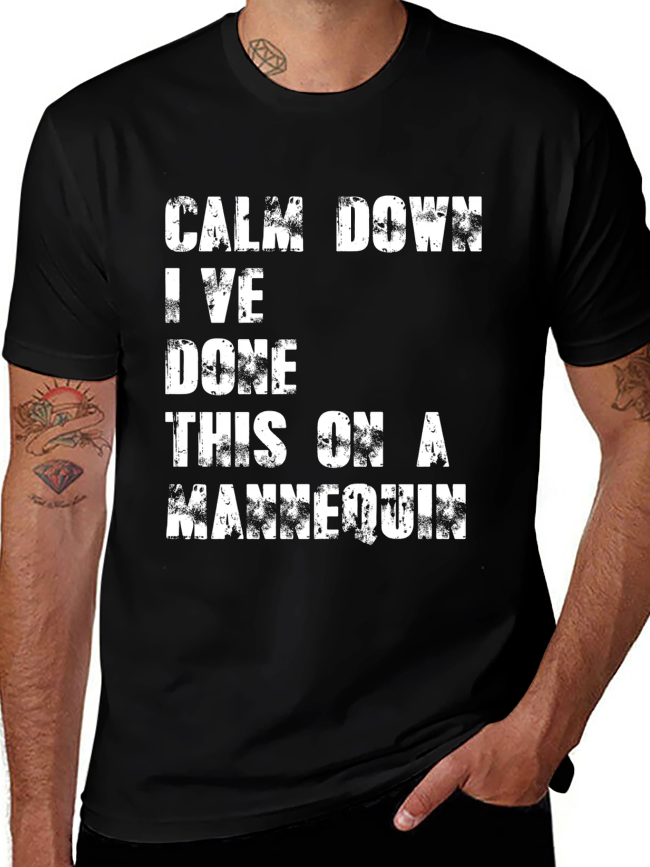 Variant 5 of Calm Down Mannequin T-Shirt