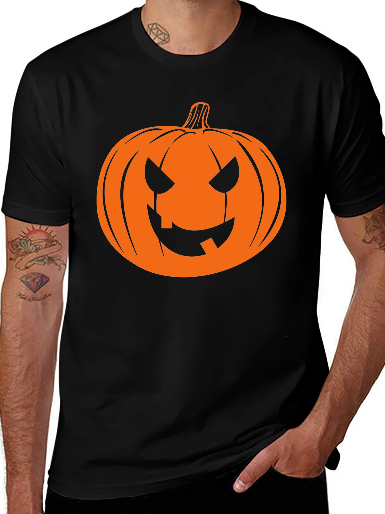 Variant 30 of Spooky Pumpkin Graphic Tee