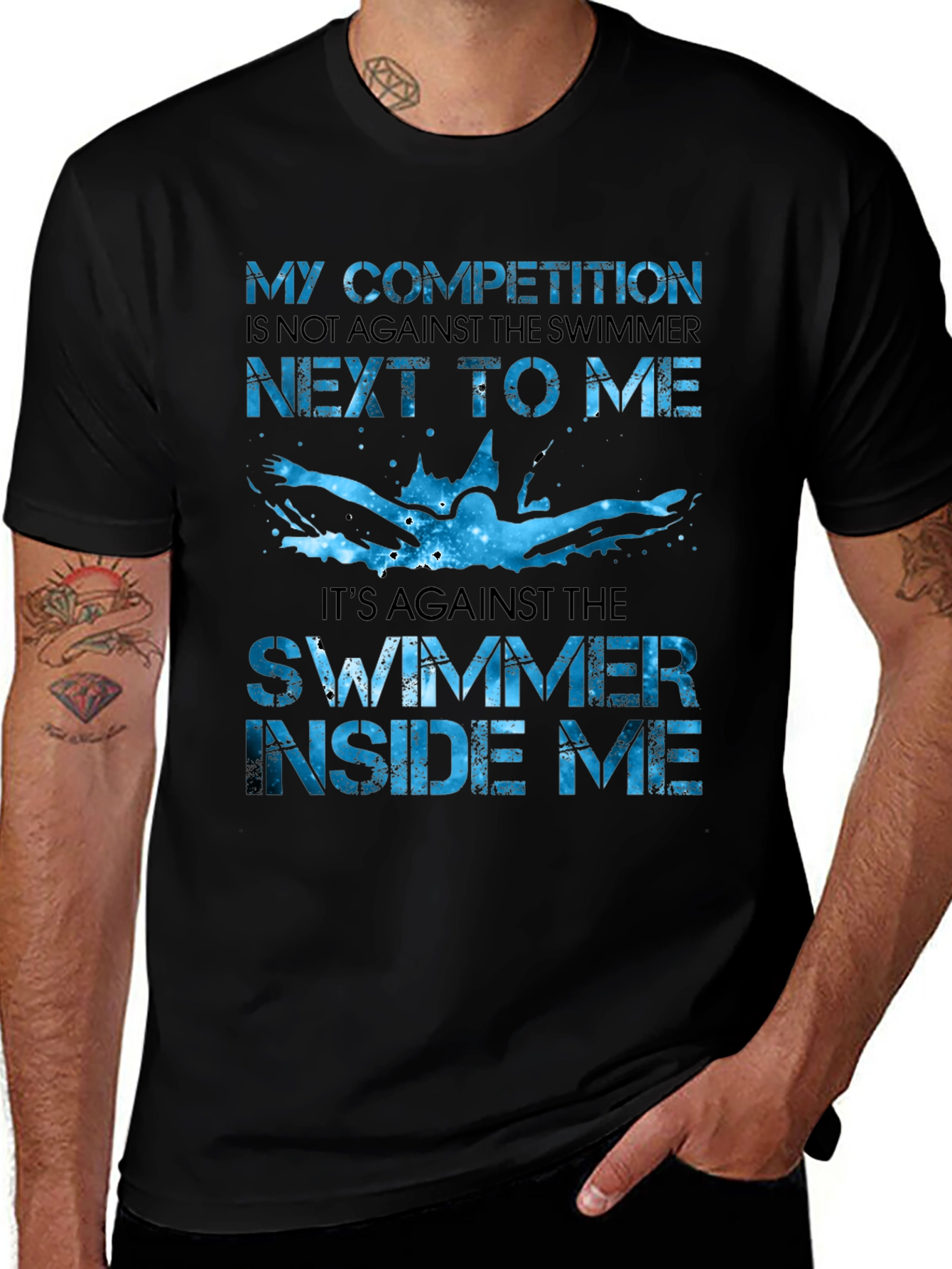 Variant 22 of Swimmer Competition T-Shirt - Swim Motivational Tee