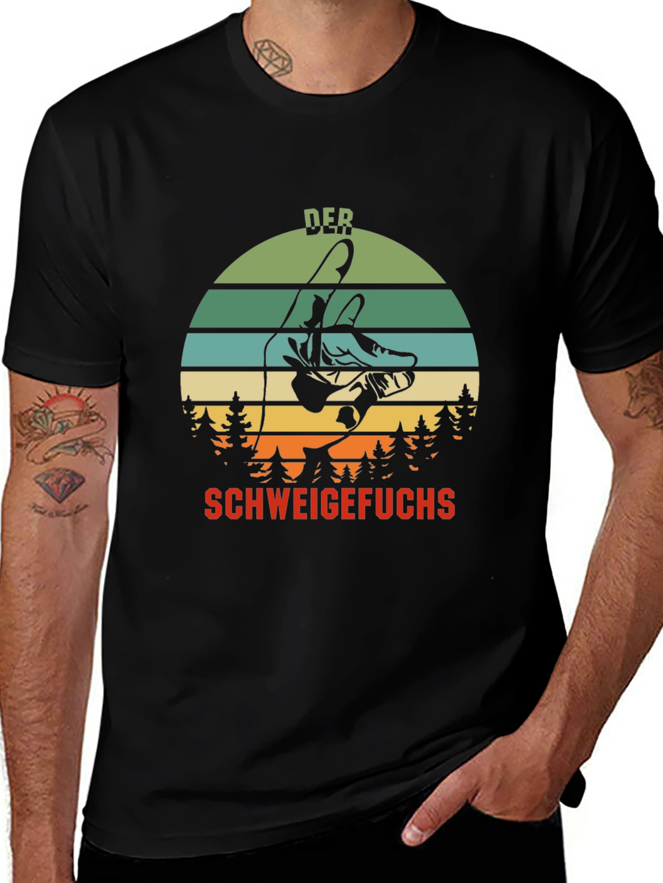 Variant 28 of Der Schweigefuchs Graphic T-Shirt