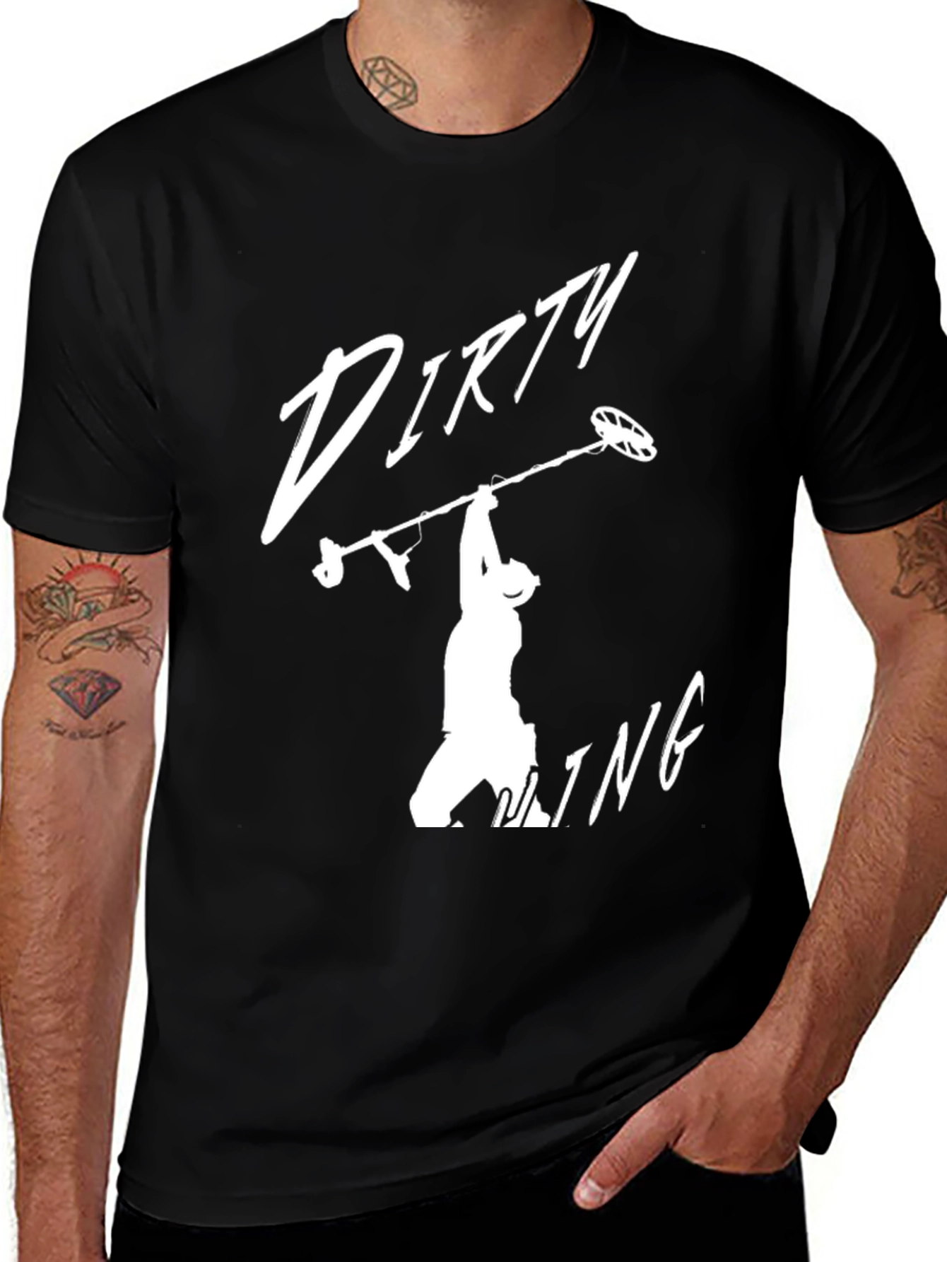 Dirty Mining T-Shirt - Black Graphic Tee