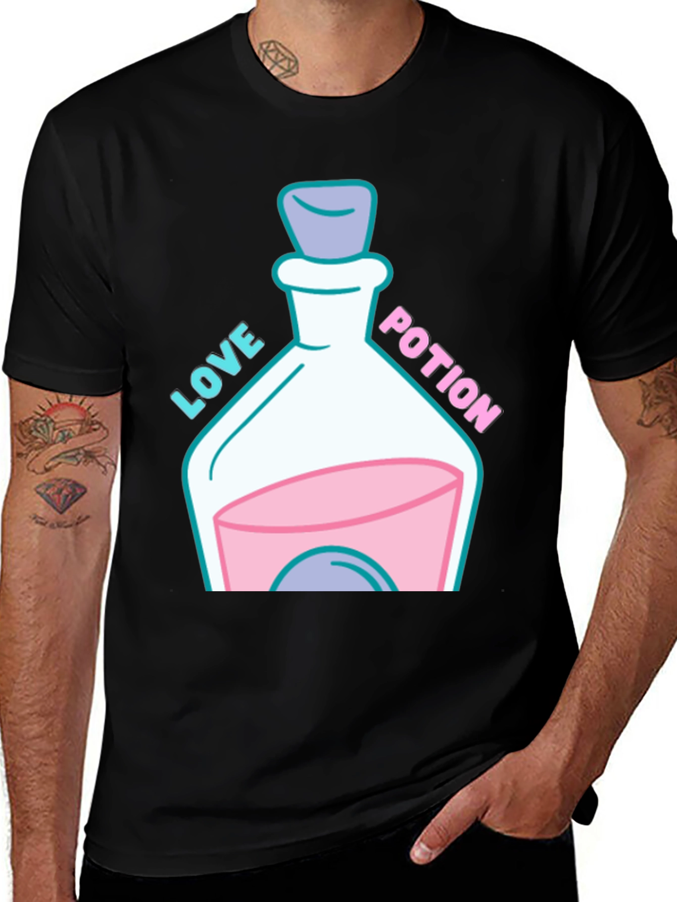 Variant 2 of Love Potion Graphic T-Shirt - Quirky & Fun Design