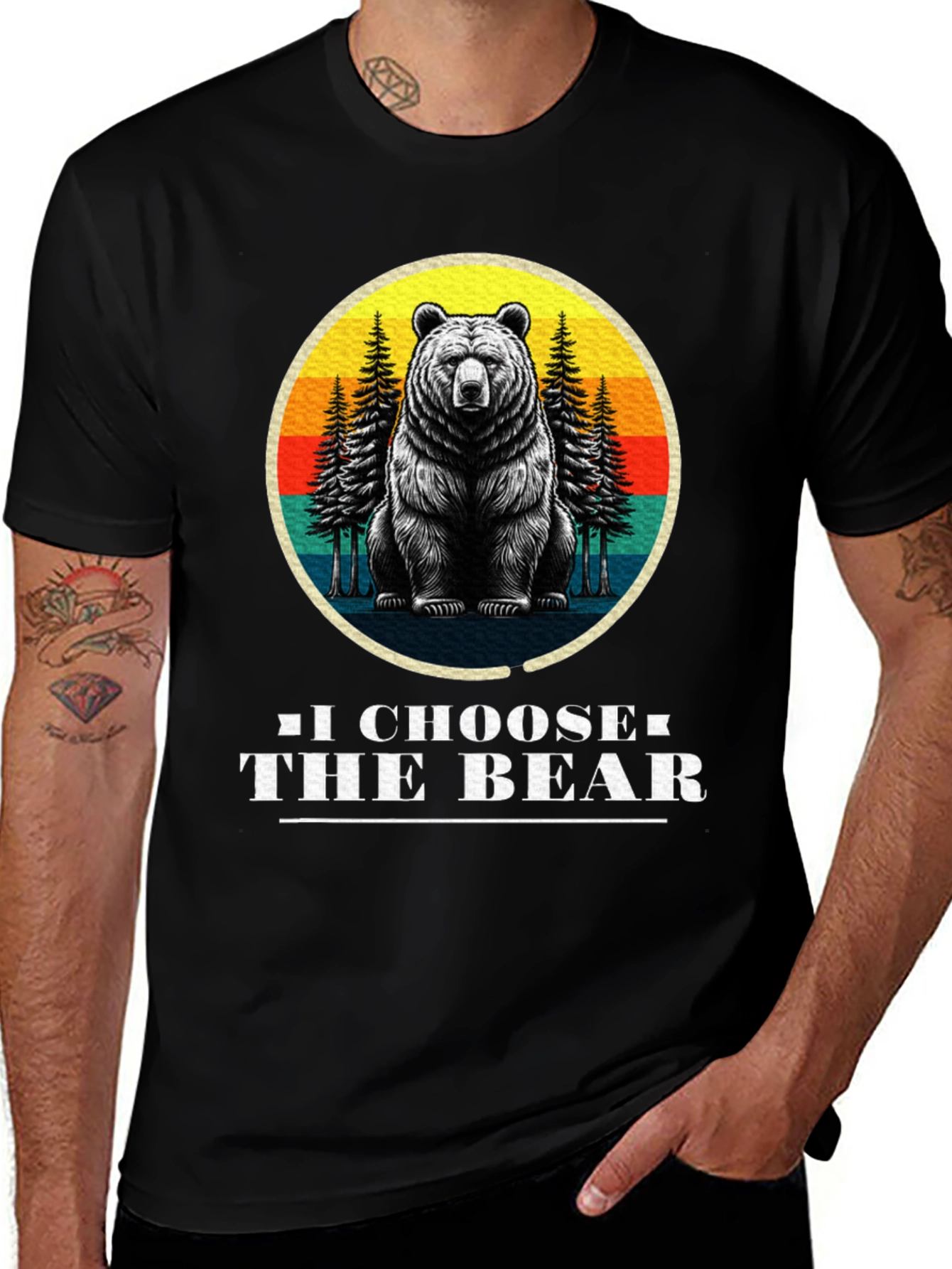 Variant 5 of I Choose the Bear Graphic Tee