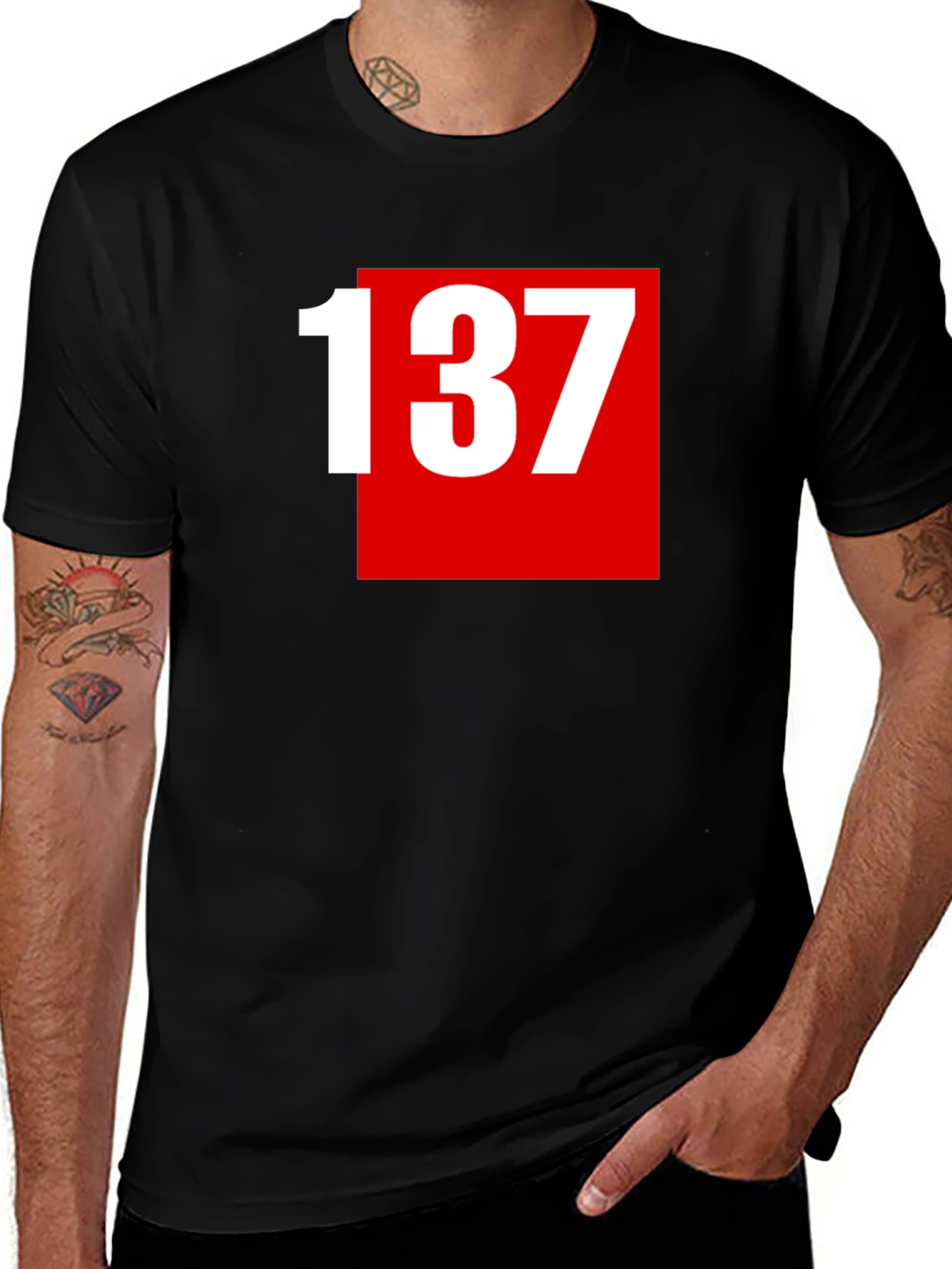 Variant 16 of 137 Graphic Tee - Bold Number Design