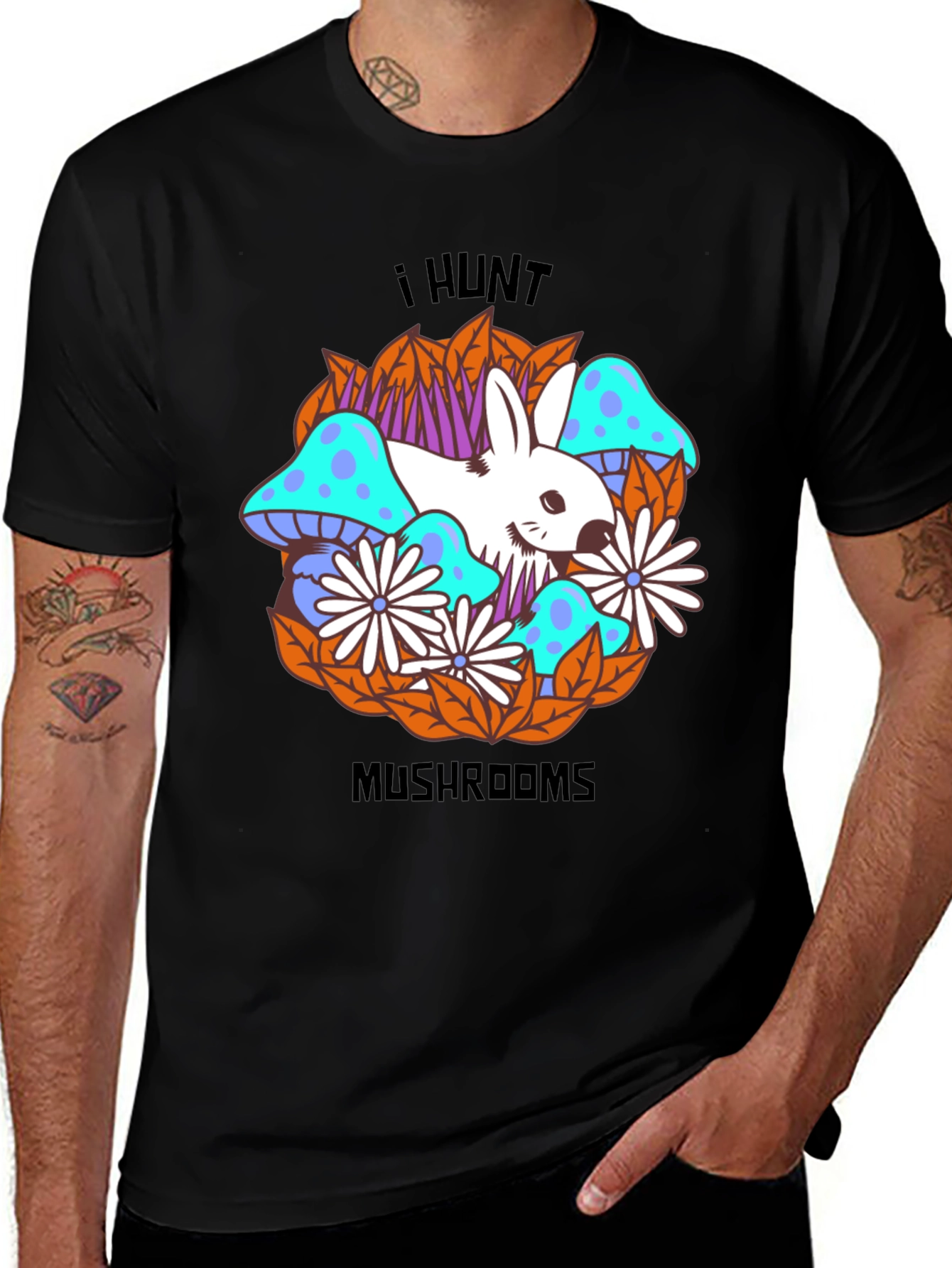 Variant 17 of I Hunt Mushrooms Graphic Tee