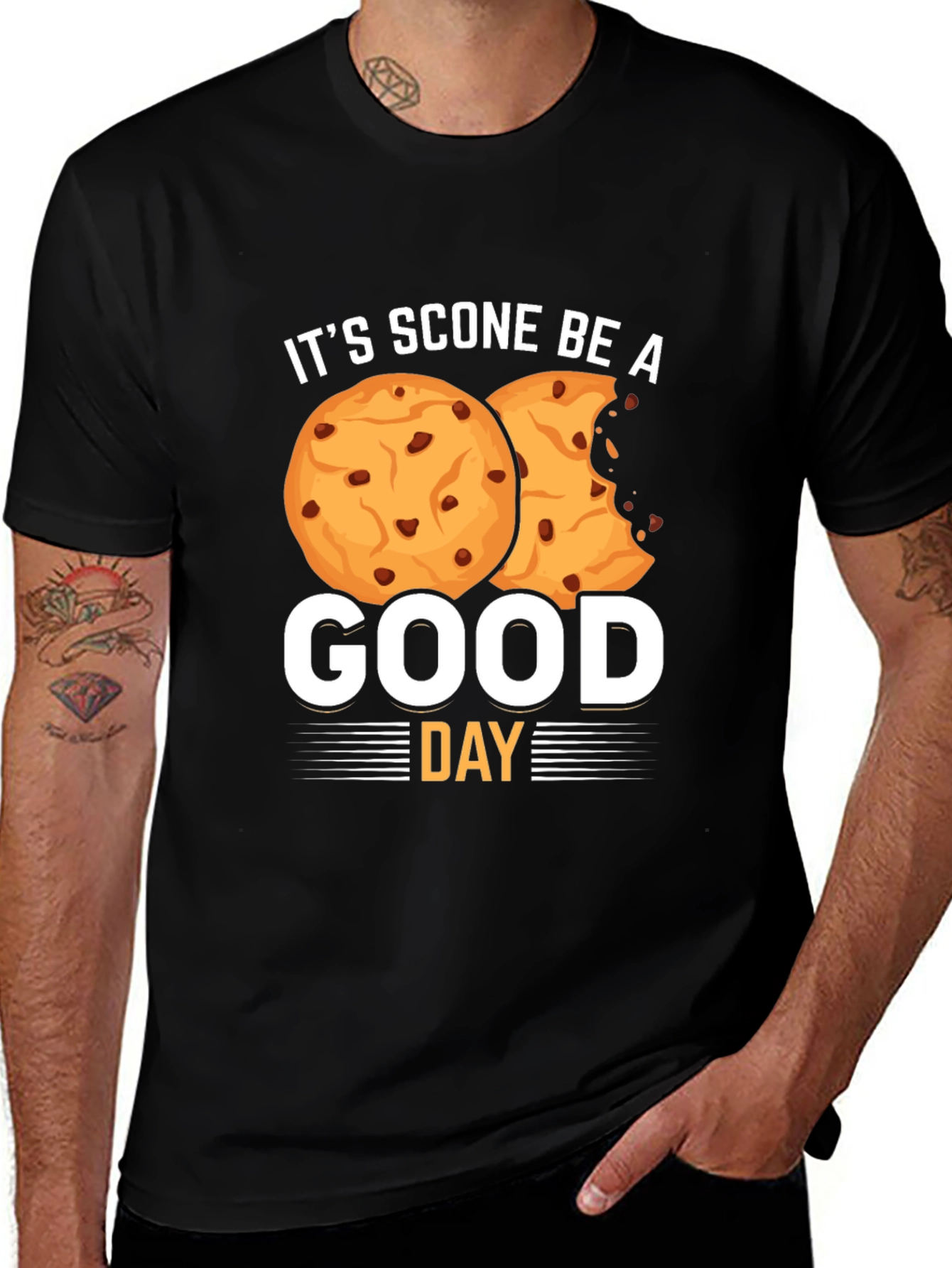 Variant 27 of It's Scone Be A Good Day Black T-Shirt