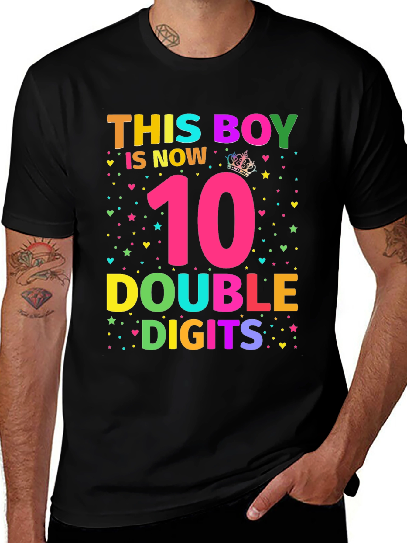 Variant 4 of This Boy is Now 10 Double Digits T-Shirt