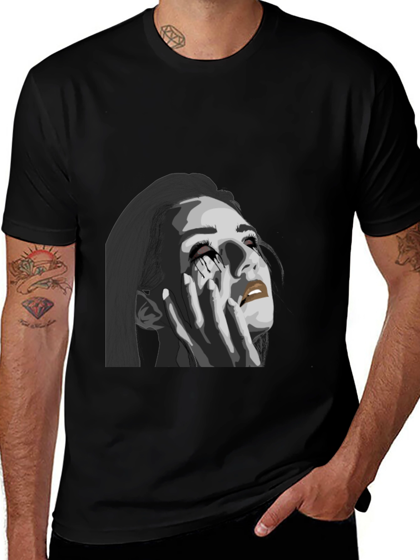 Variant 6 of Emotional Graphic Print T-Shirt