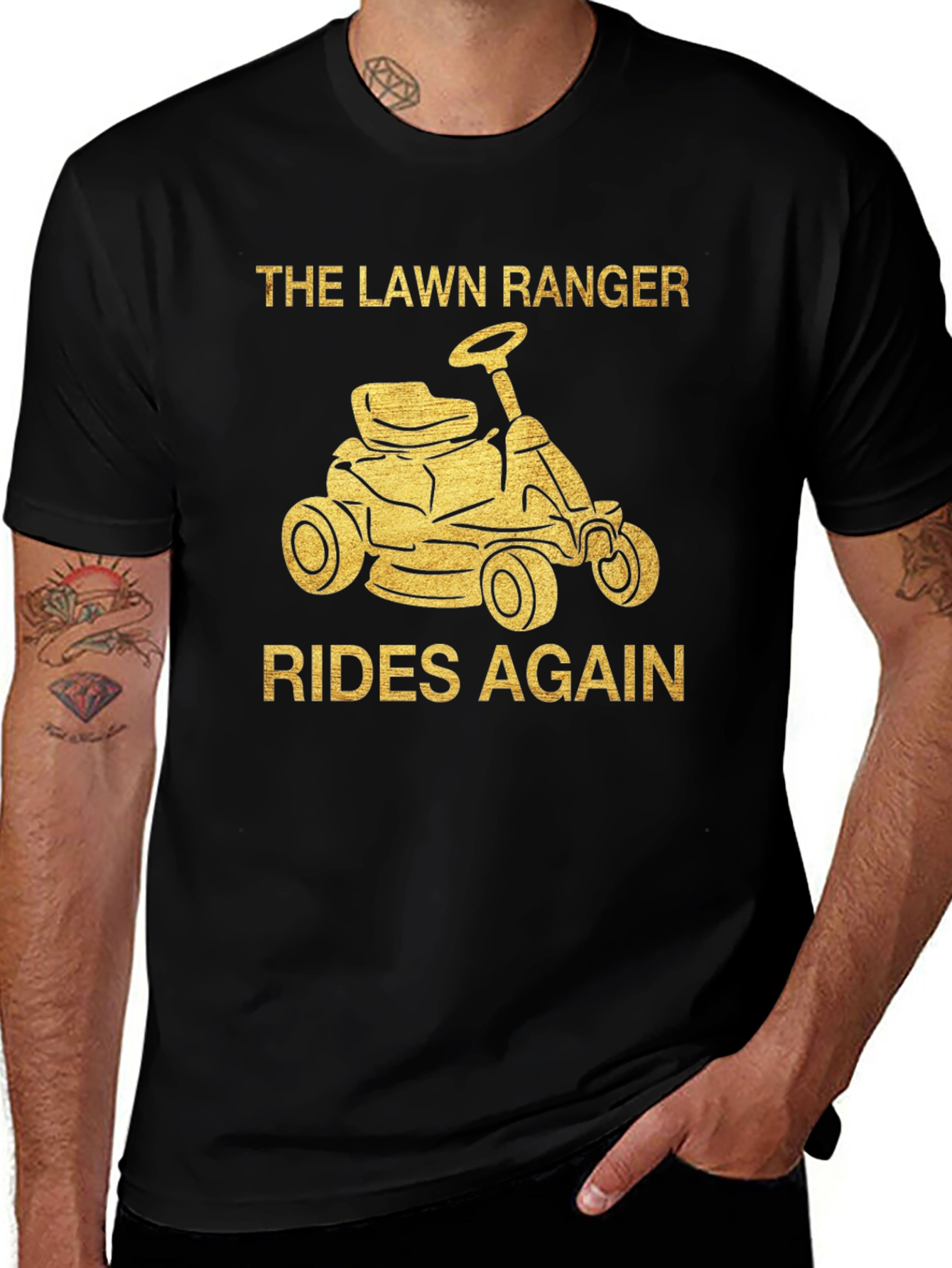 Variant 11 of The Lawn Ranger T-Shirt - Rides Again!