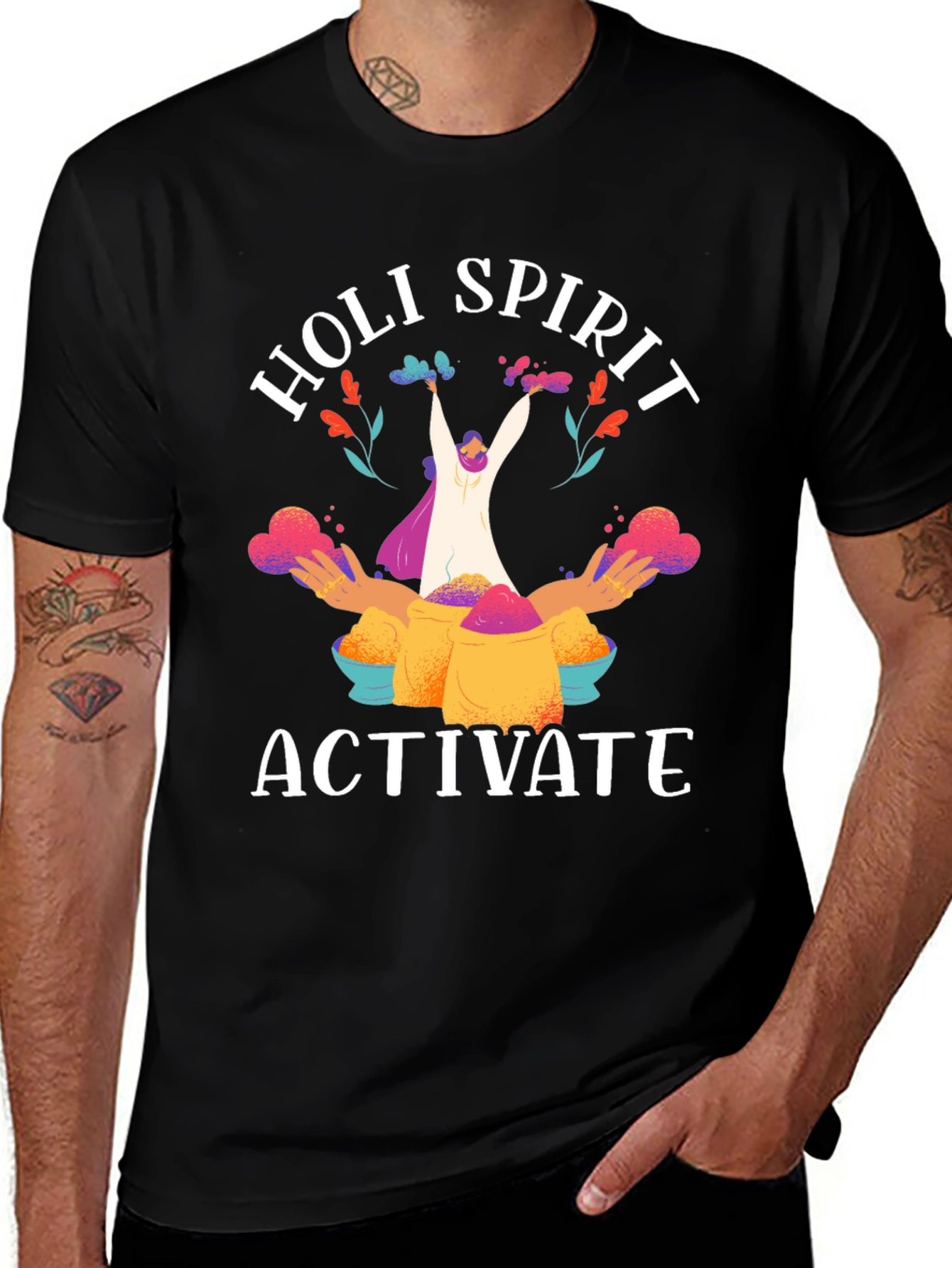 Holi Spirit Activate Graphic T-Shirt