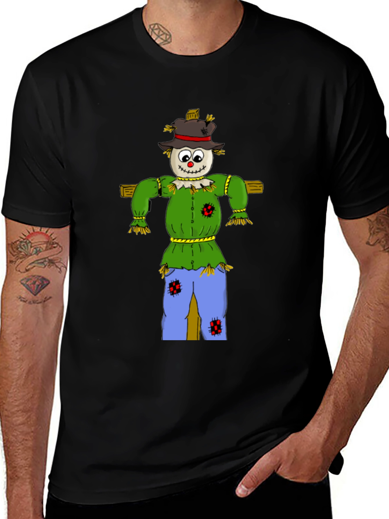 Scarecrow T-Shirt - Cute Cartoon Design