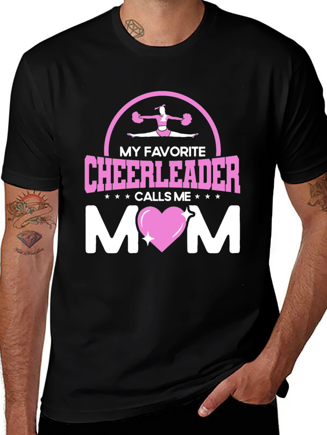 Variant 5 of My Favorite Cheerleader Calls Me Mom Graphic Tee