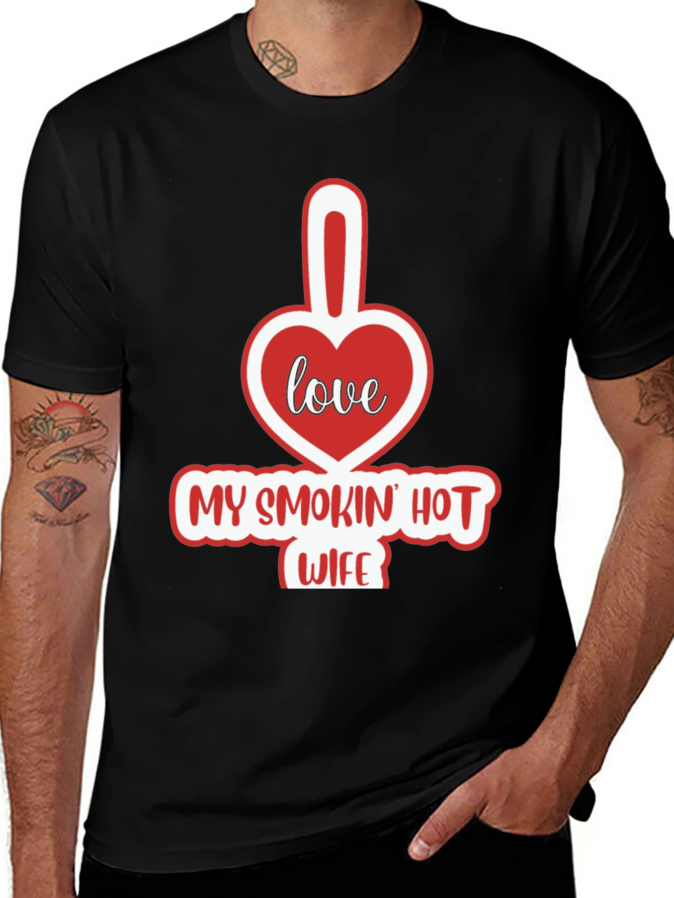 Variant 19 of Funny "My Smokin' Hot Wife" Graphic T-Shirt