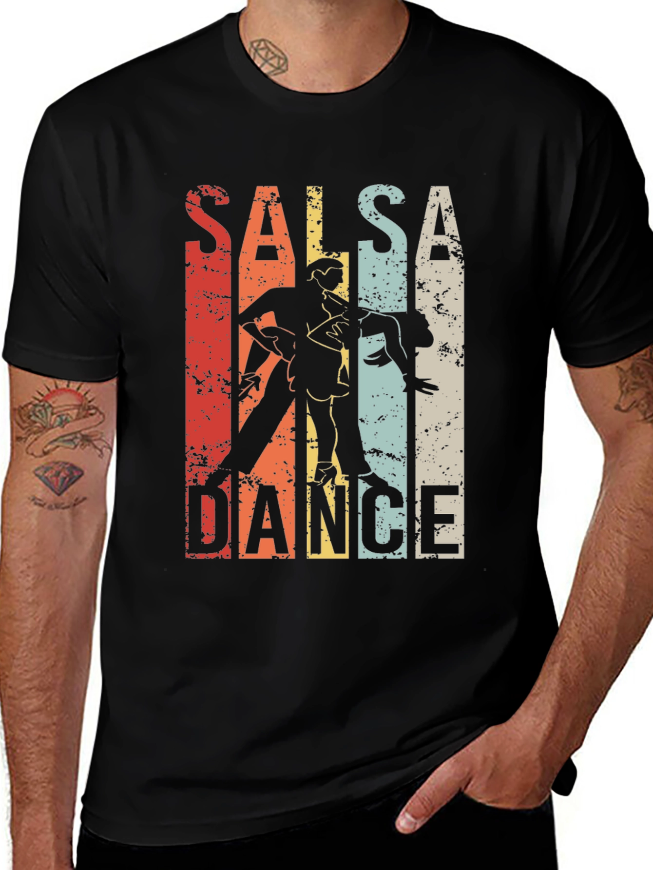 Variant 5 of Salsa Dance Retro Style Graphic Tee