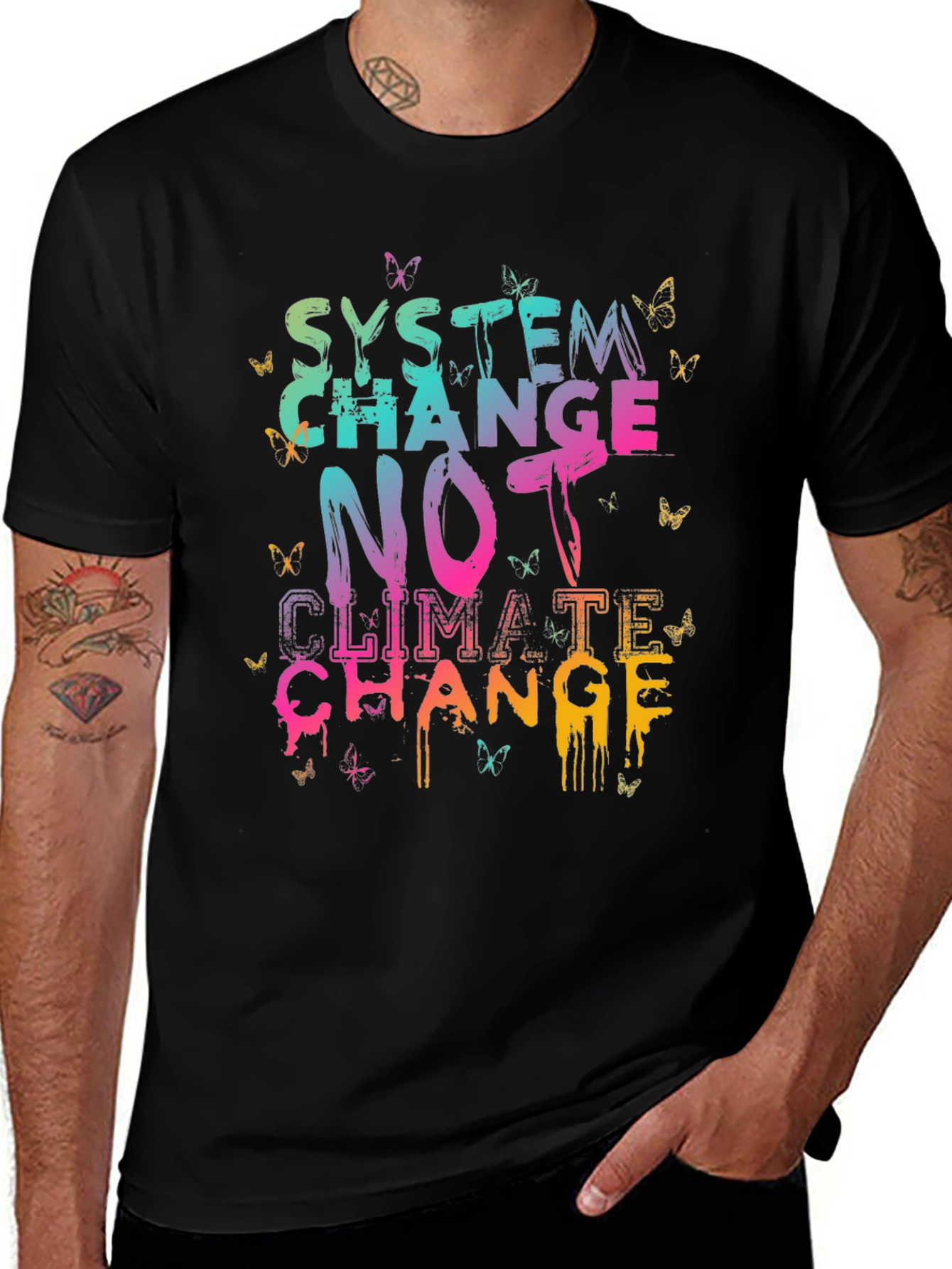 Variant 30 of System Change Not Climate Change T-Shirt