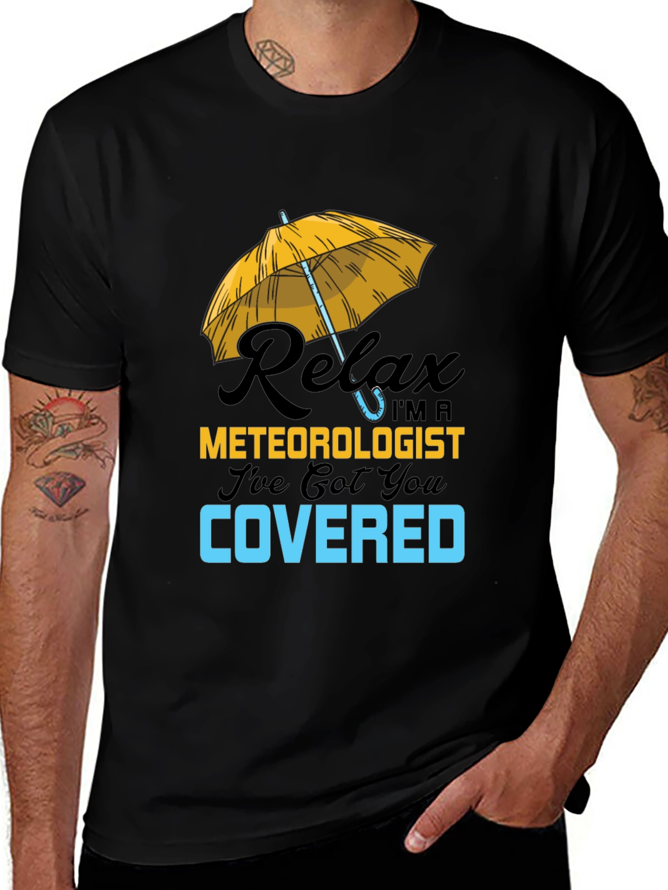 Variant 7 of Relax Meteorologist Covered T-Shirt