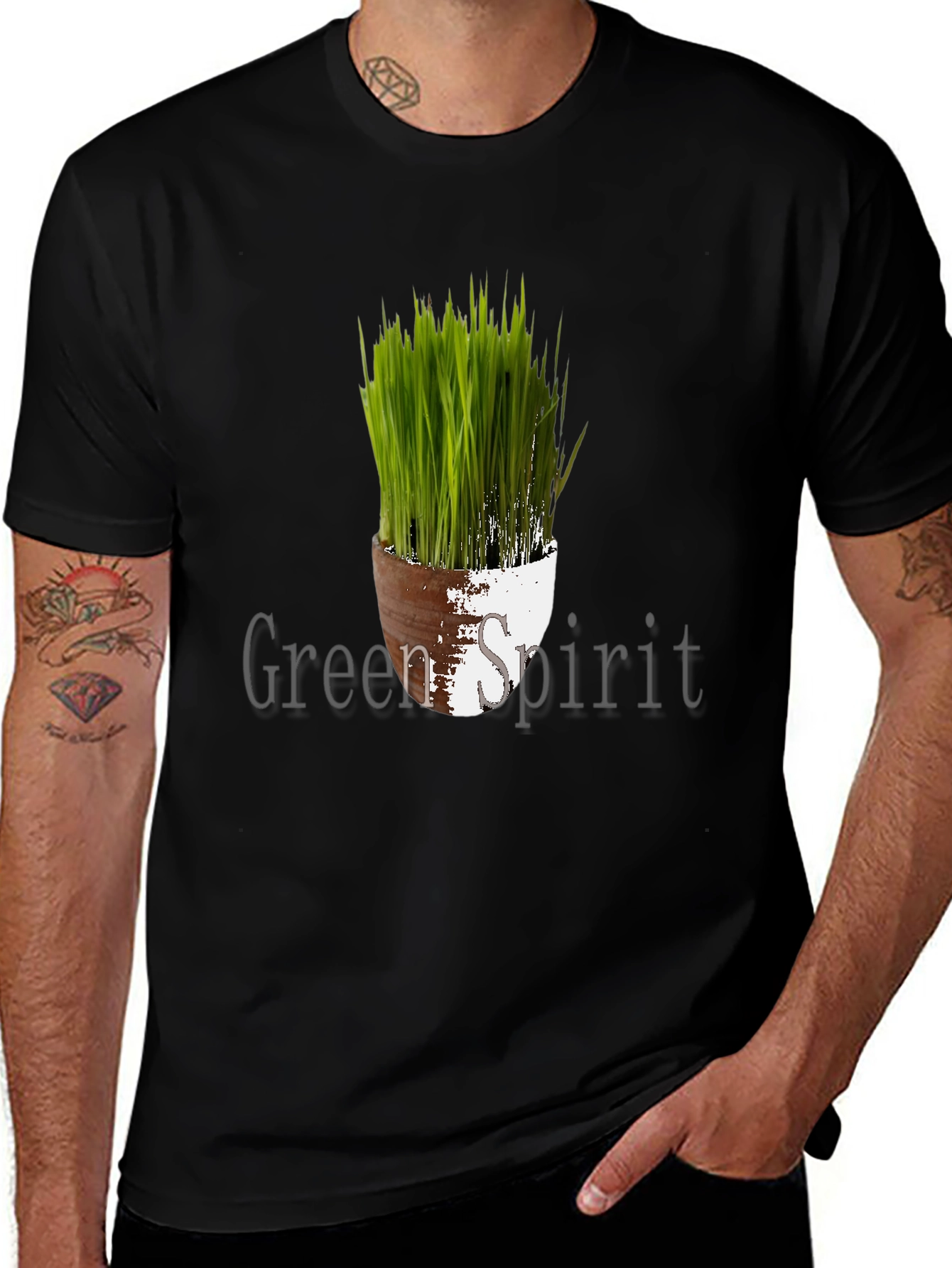 Variant 6 of Green Spirit Plant Graphic Tee