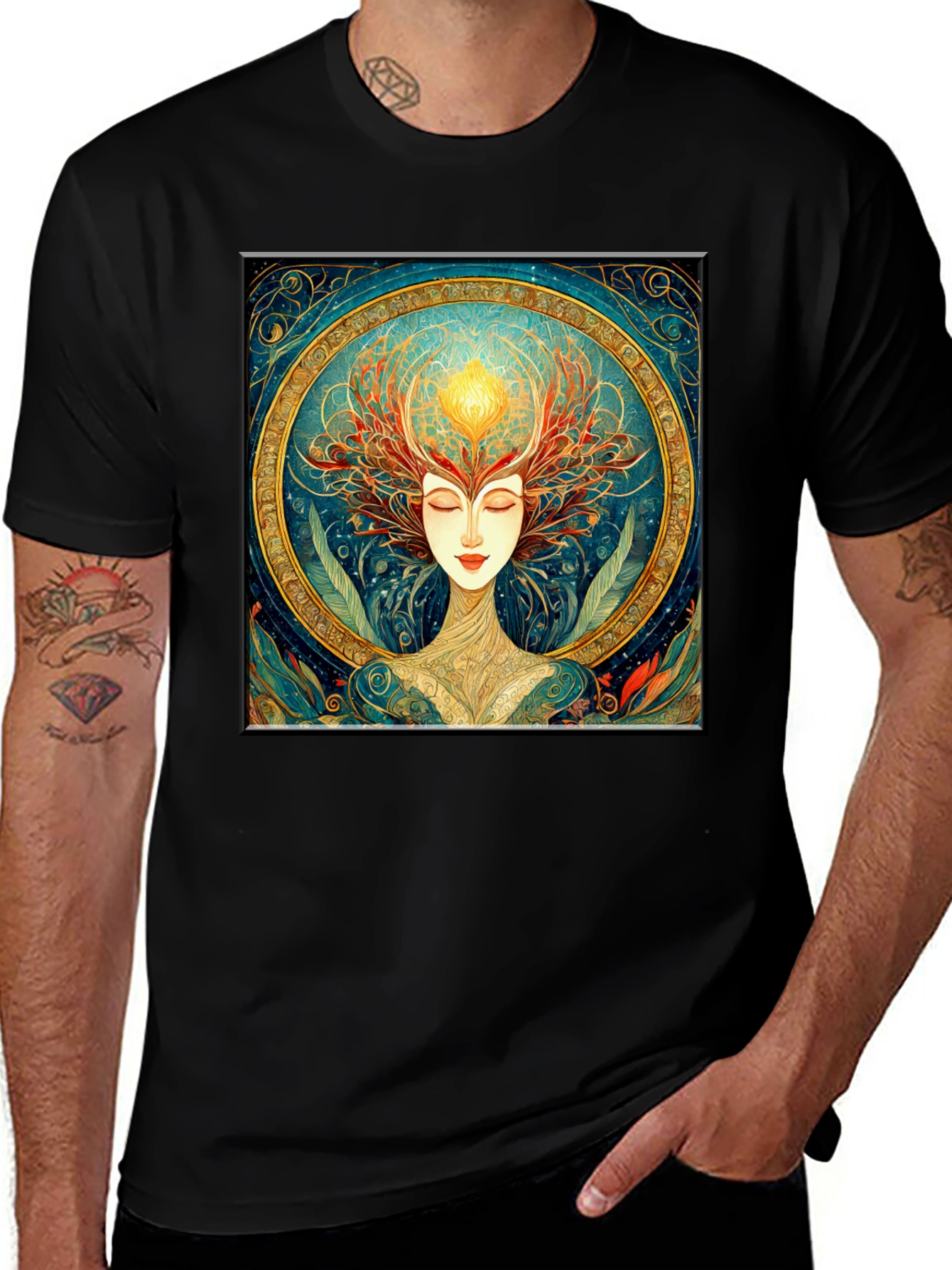 Variant 13 of Mystic Aura Graphic Tee - Unisex Soft Cotton T-Shirt