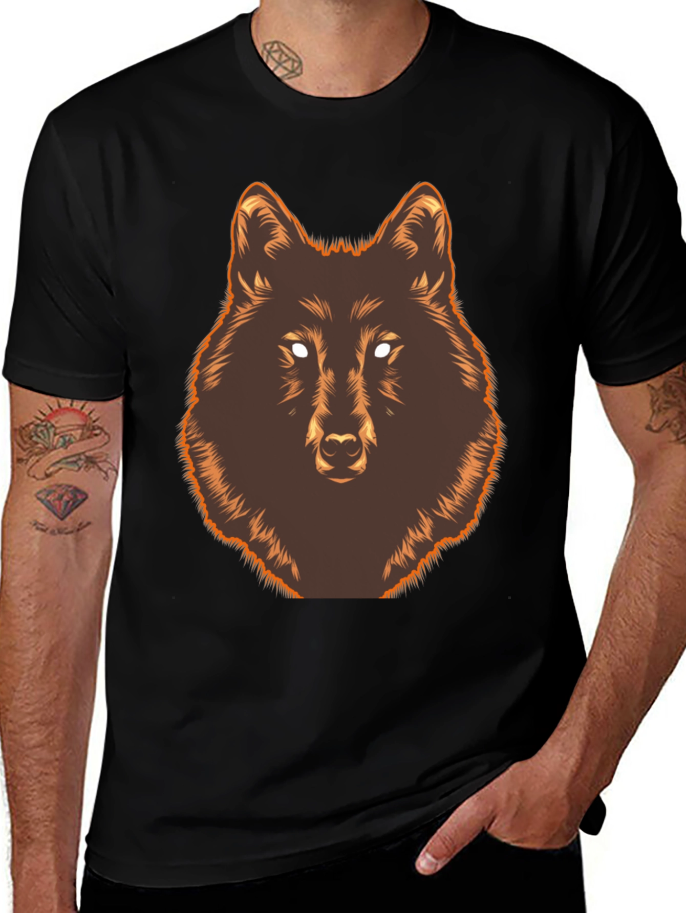 Variant 18 of Wolf Graphic Print T-Shirt