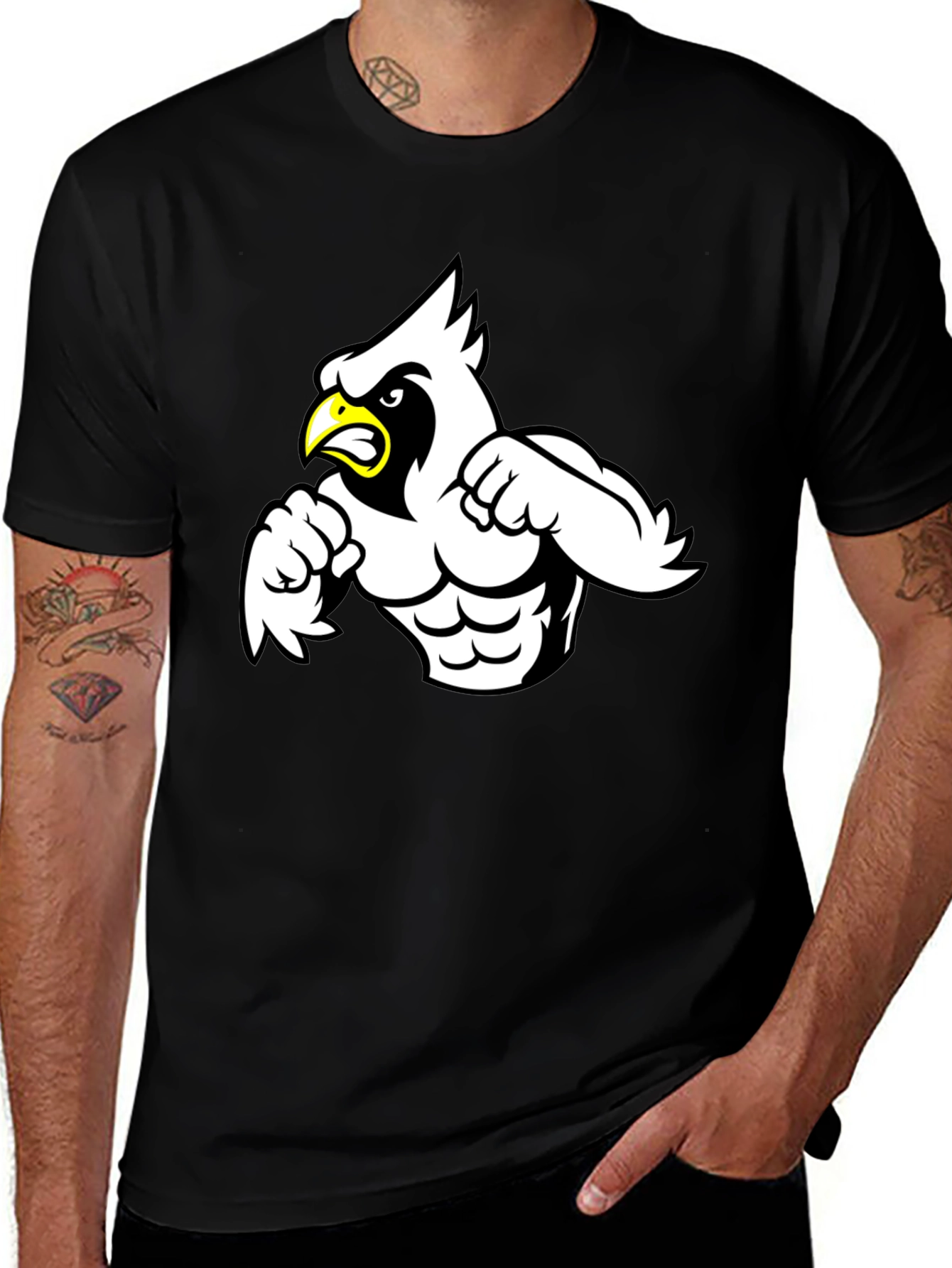 Variant 23 of Cardinal Boxing T-Shirt - Black Cotton Blend