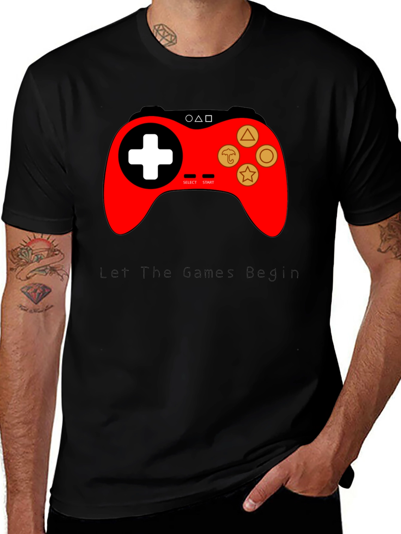 Variant 17 of Retro Game Controller Graphic T-Shirt