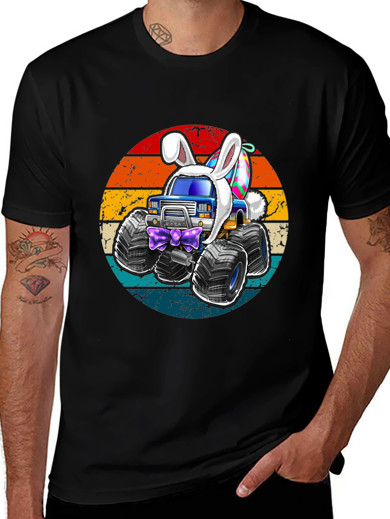 Variant 10 of Easter Bunny Monster Truck T-Shirt