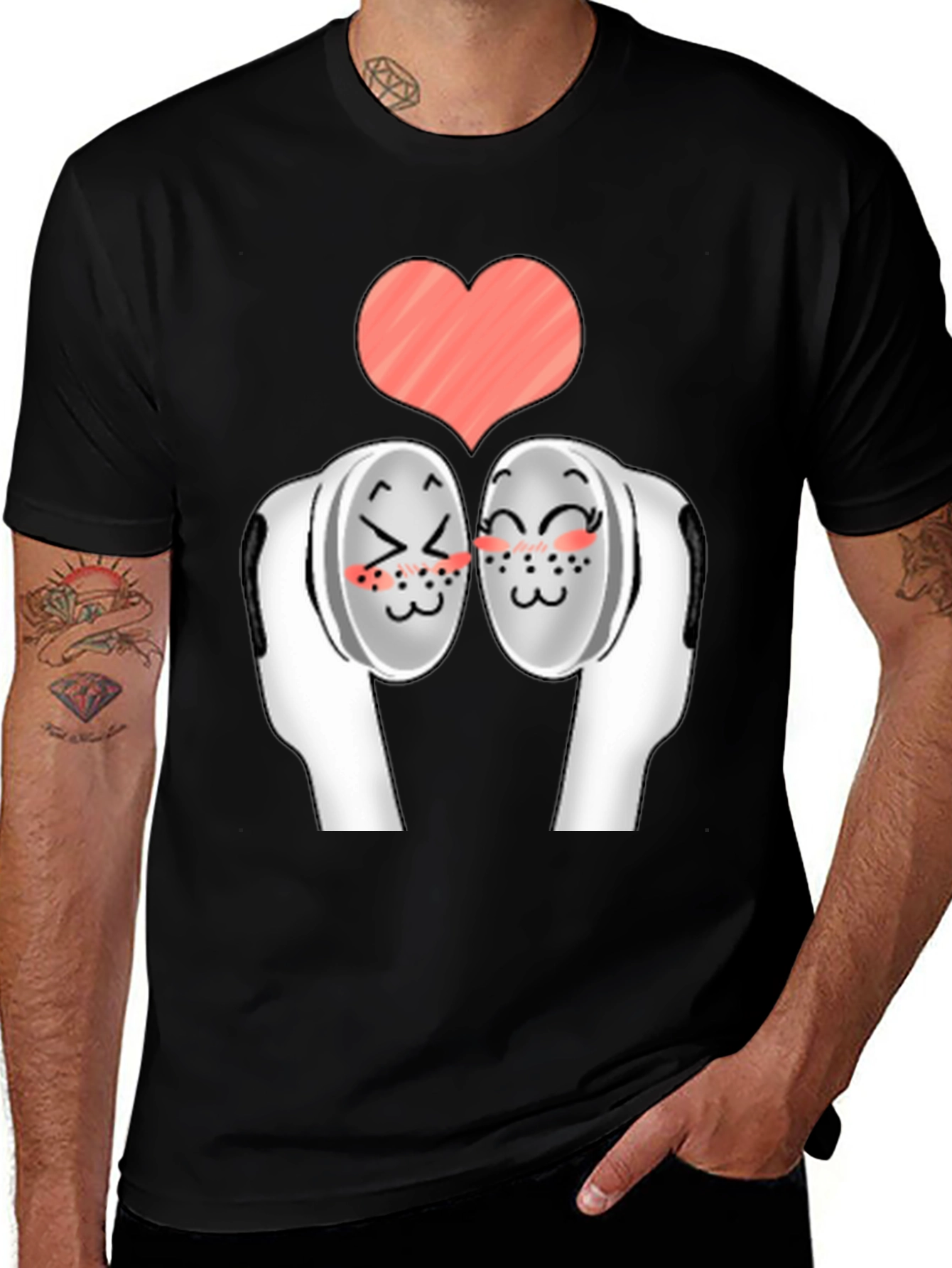 Variant 27 of Cute Earbud Love T-Shirt