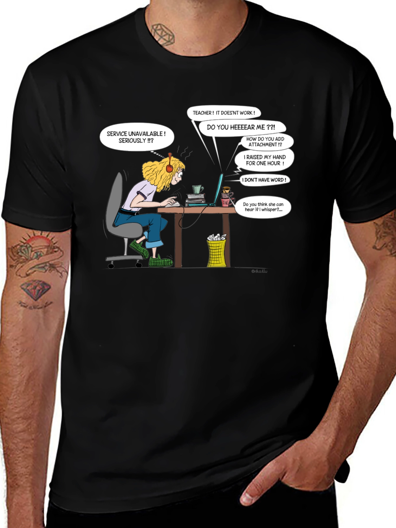 Variant 12 of Funny Online Class T-Shirt