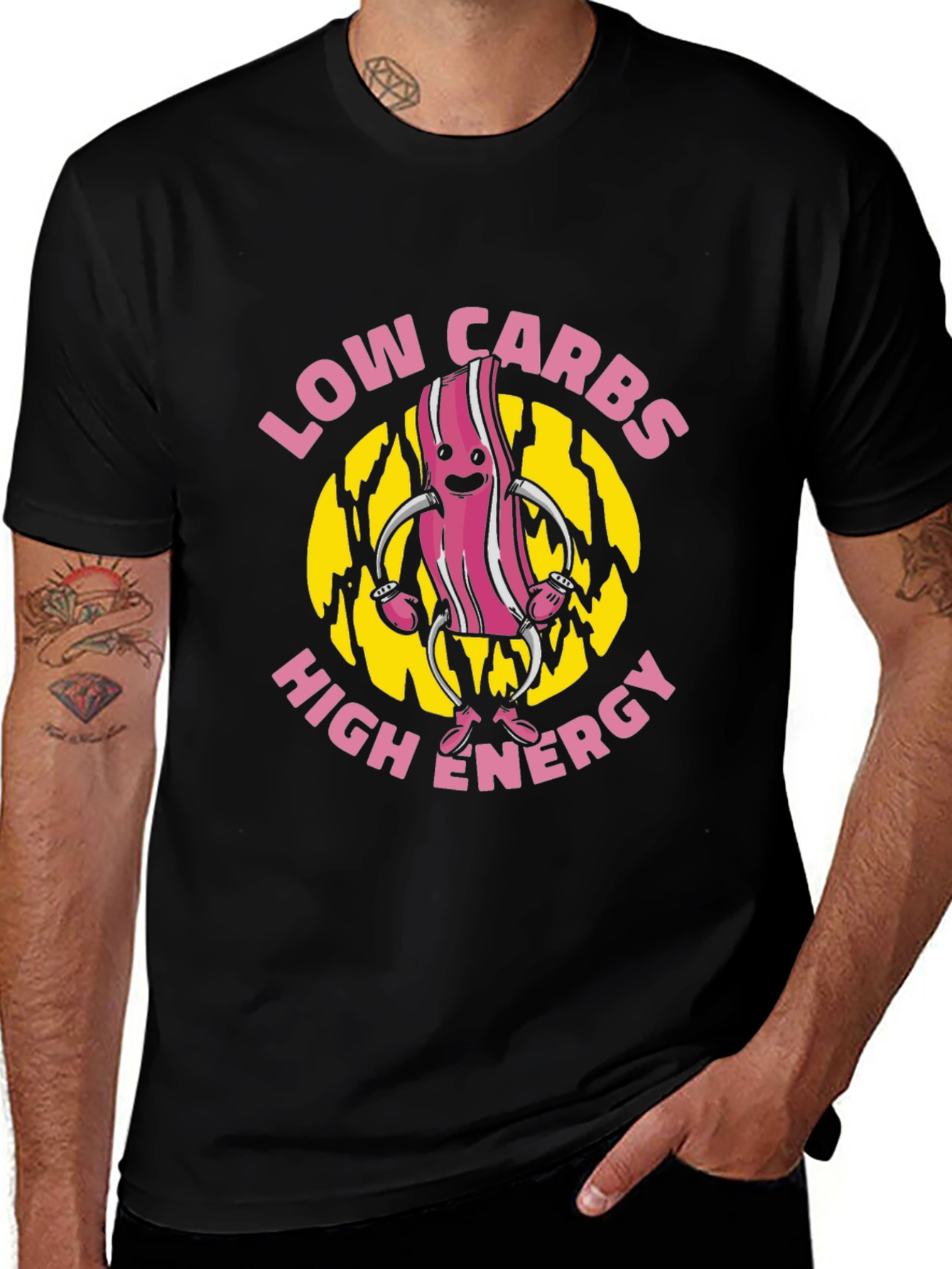 Variant 2 of Low Carbs High Energy Graphic T-Shirt