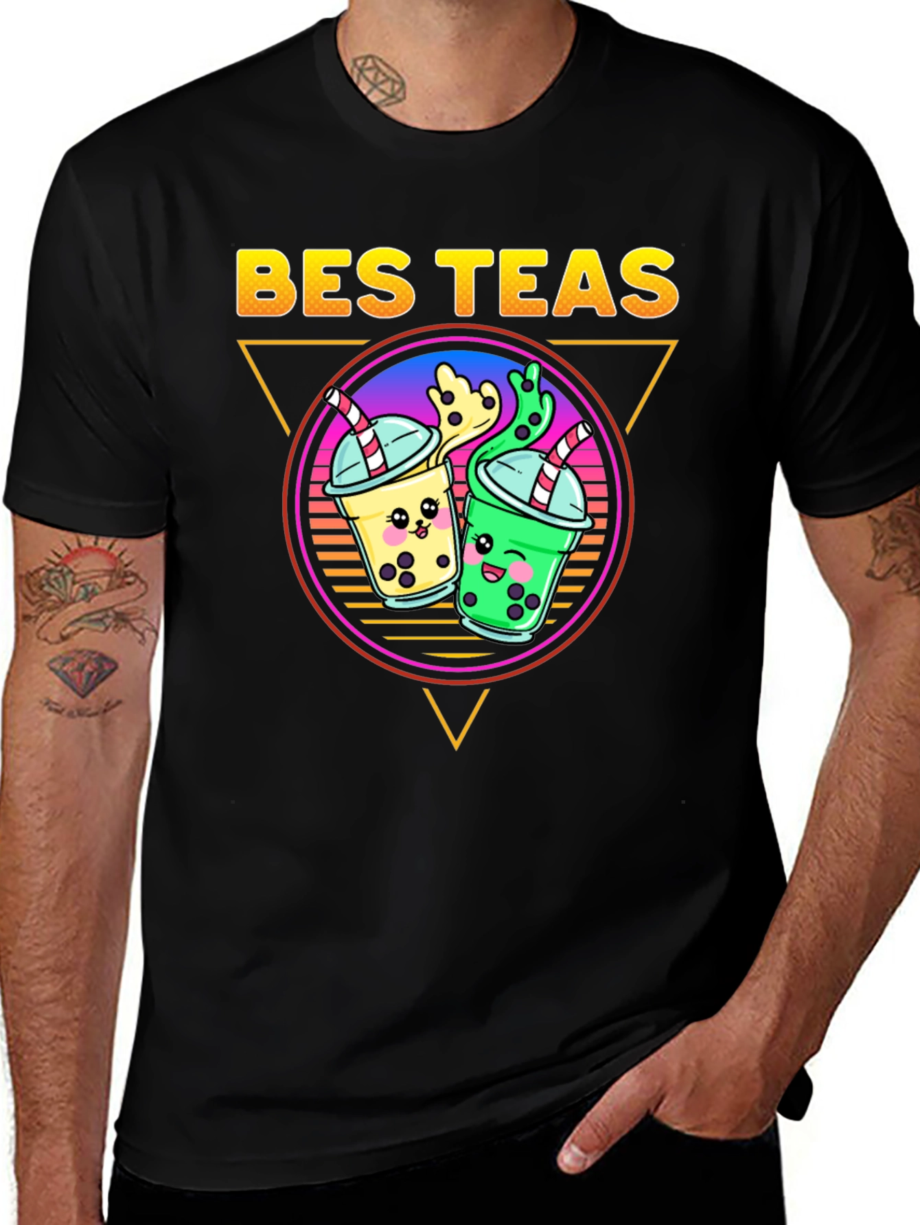 Variant 27 of Bes Teas T-Shirt Kawaii Boba Retro 80s 