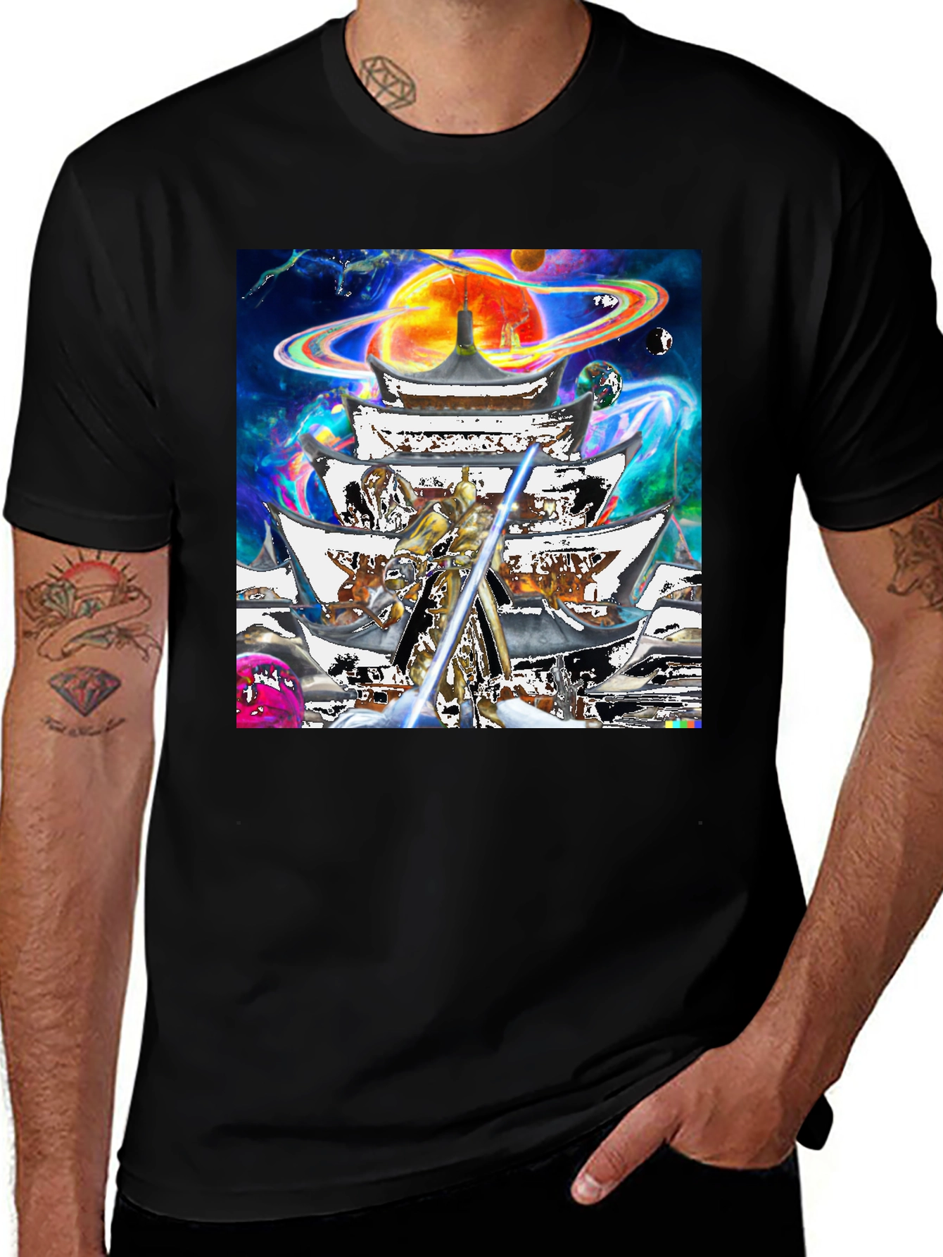 Variant 25 of Sci-Fi Temple Graphic Tee