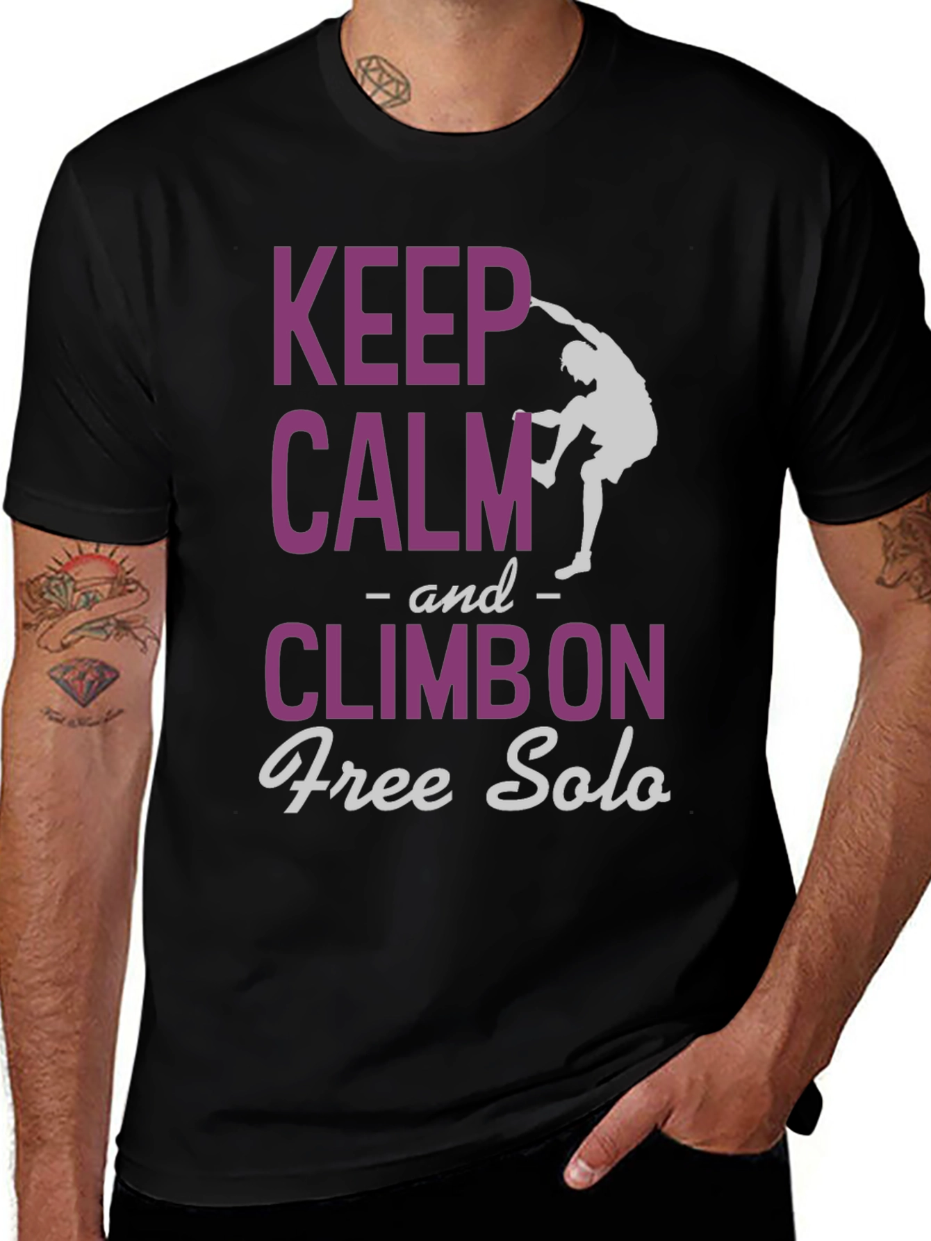 Variant 21 of Keep Calm Climb On Free Solo T-Shirt