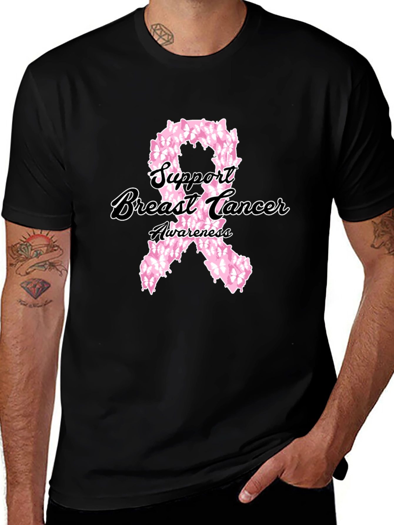 Variant 20 of Support Breast Cancer Awareness T-Shirt