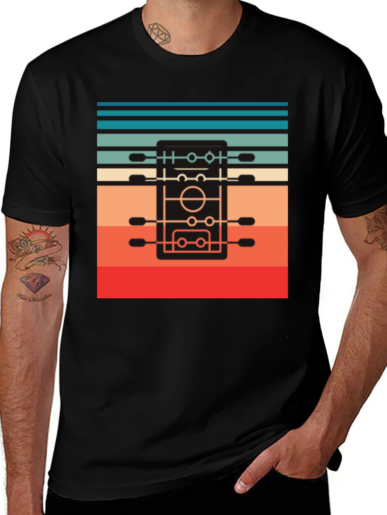 Variant 23 of Retro Foosball T-Shirt - Vintage Table Soccer Design