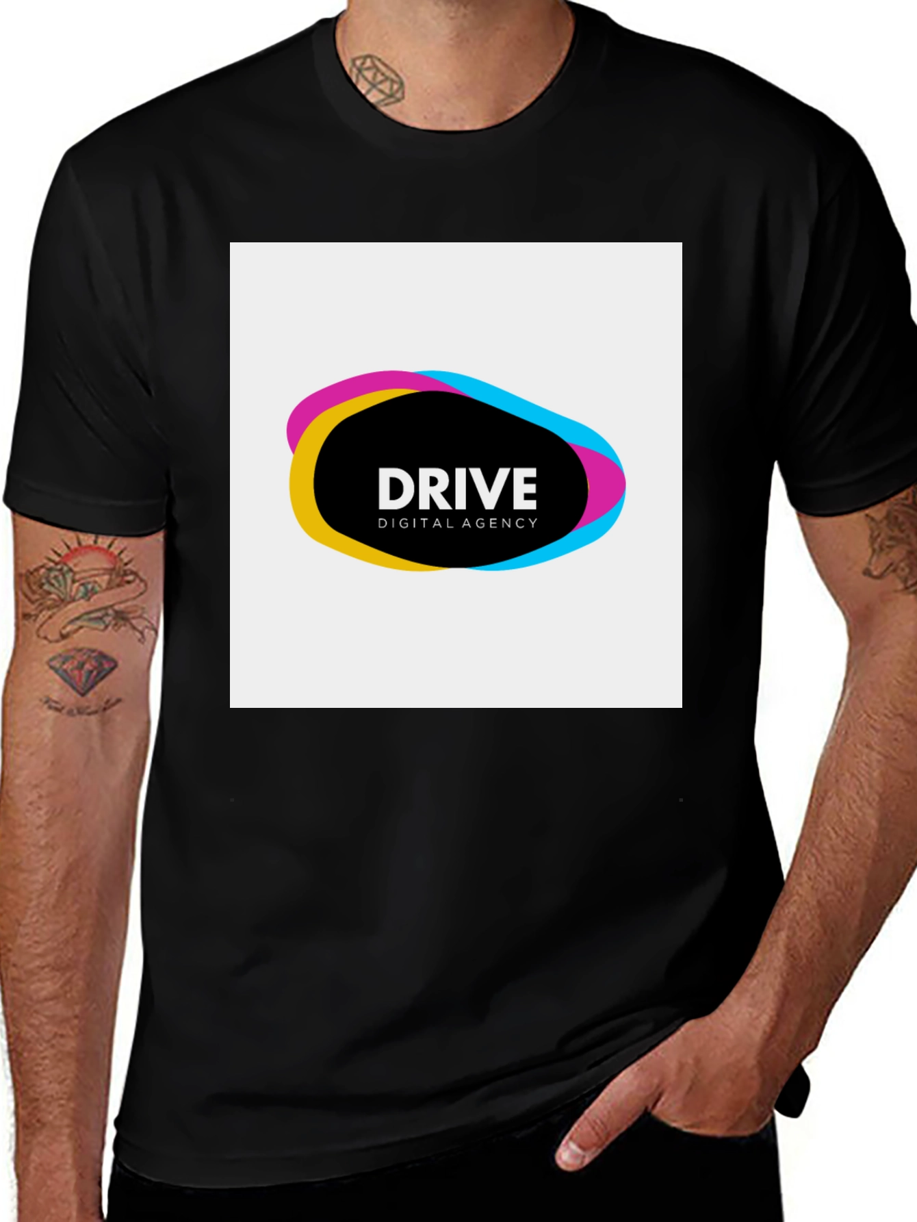 Variant 21 of Drive Digital Agency Black T-Shirt