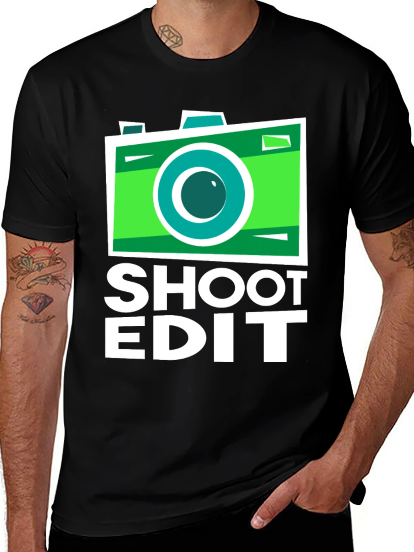 Variant 4 of Shoot Edit Camera Graphic Tee