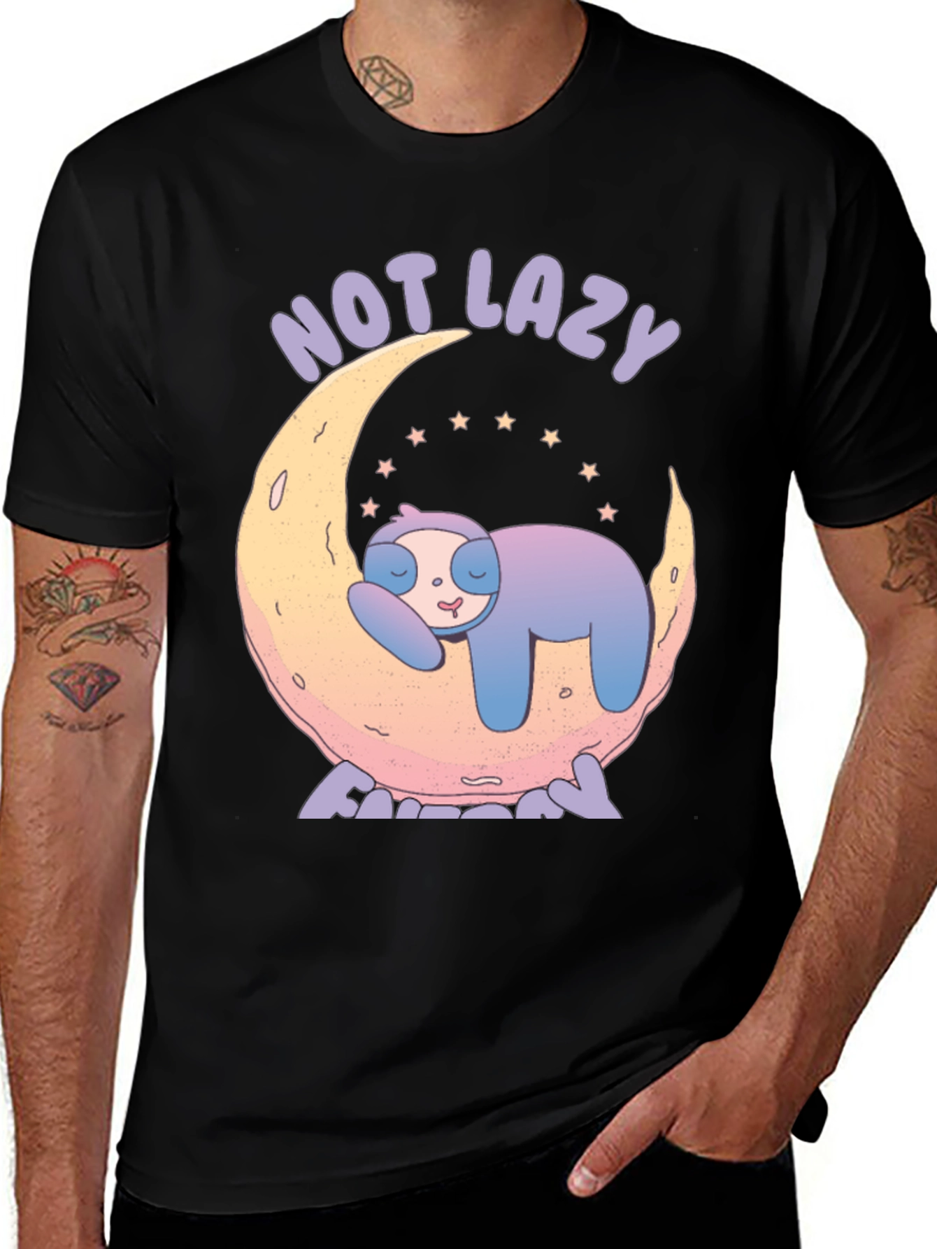 Variant 27 of Not Lazy Sloth T-Shirt - Unisex Cotton Tee