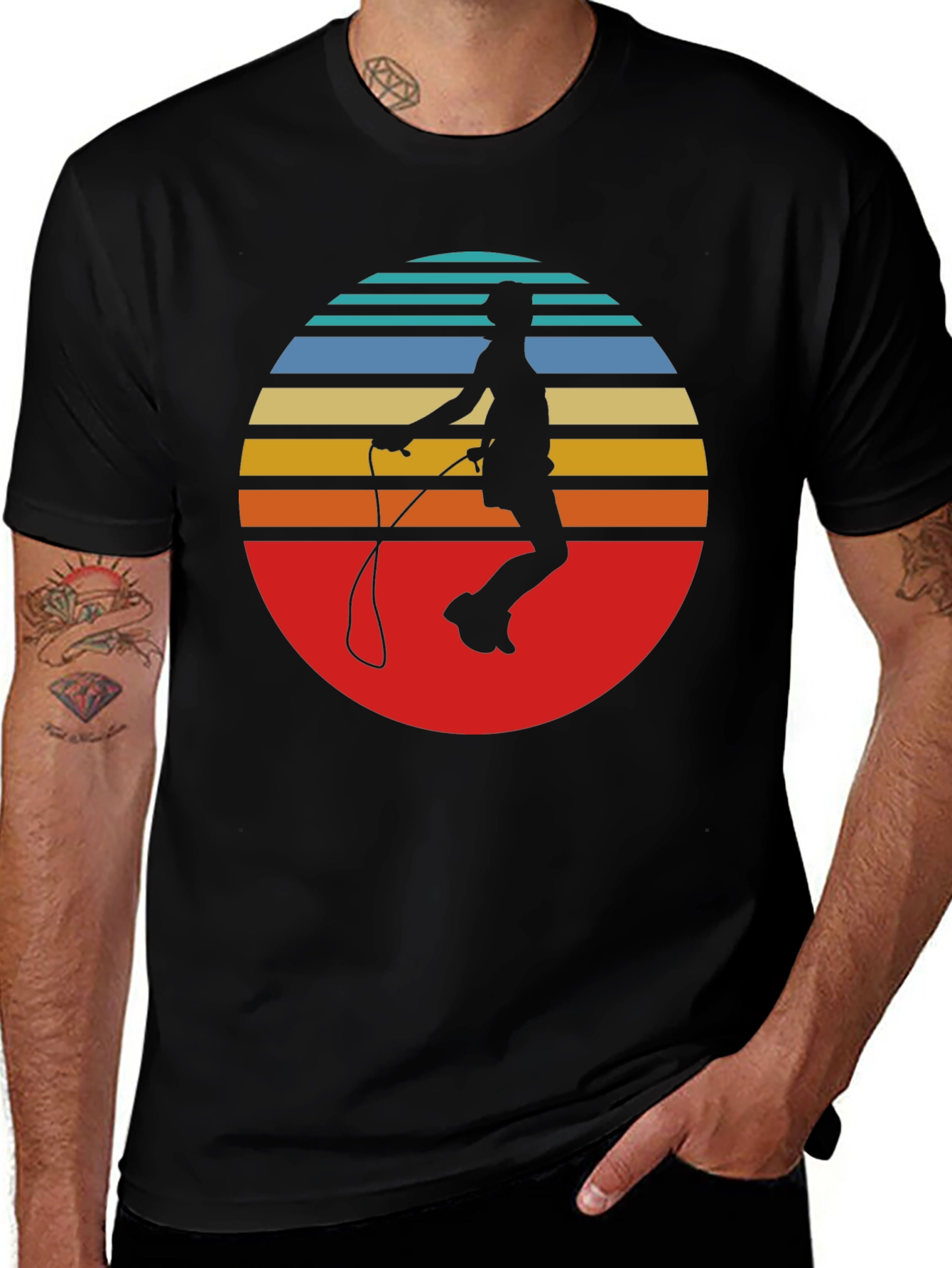 Variant 15 of Retro Jumper T-Shirt - Vintage Style Jumping Rope Tee