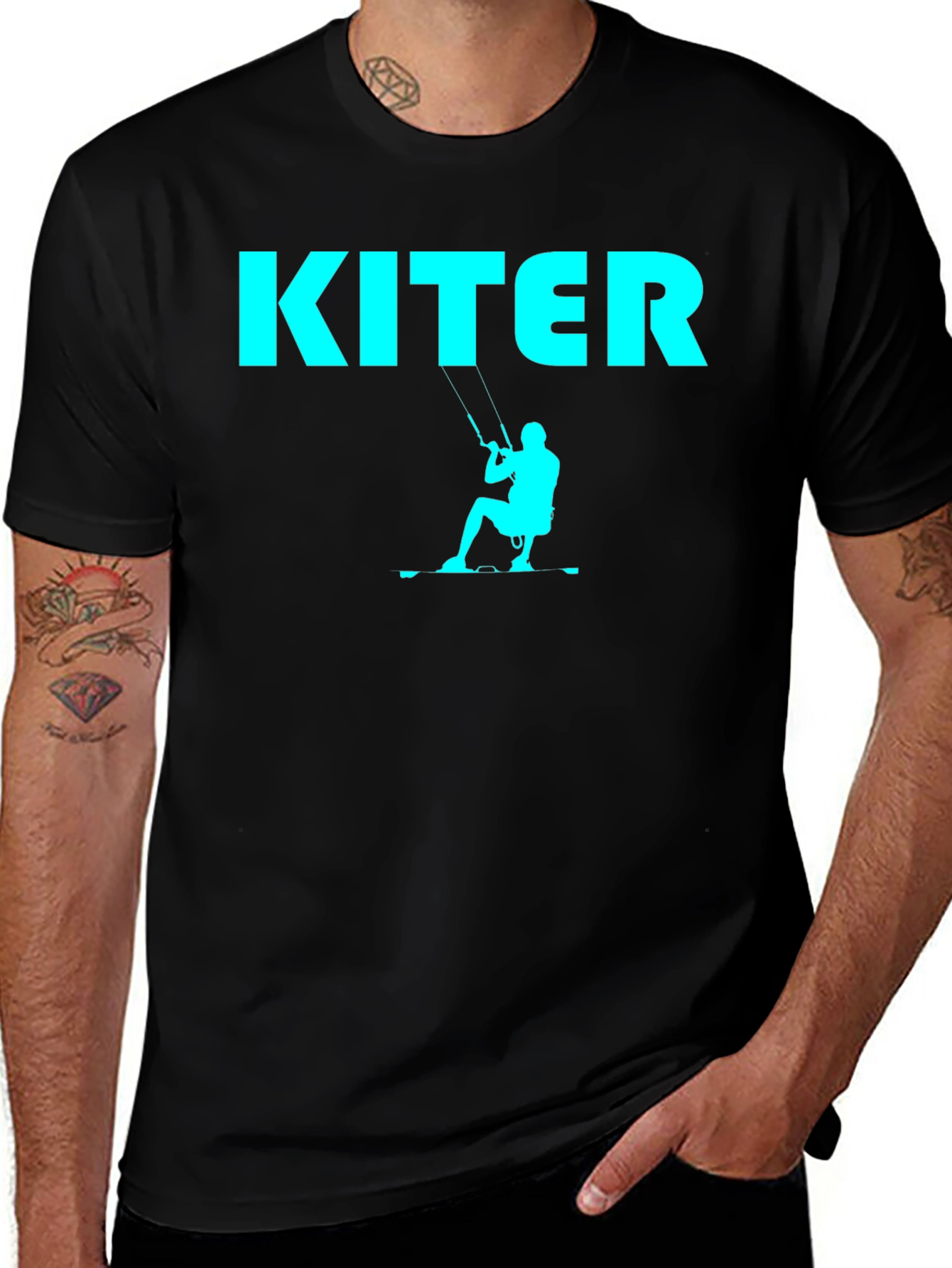 Variant 30 of Kiter Graphic Tee - Black