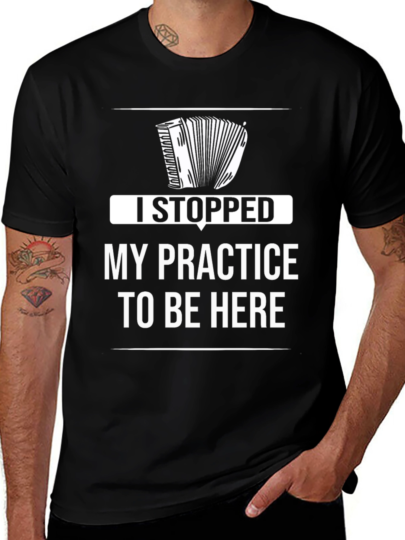 Variant 29 of Accordion Practice Funny Musician T-Shirt
