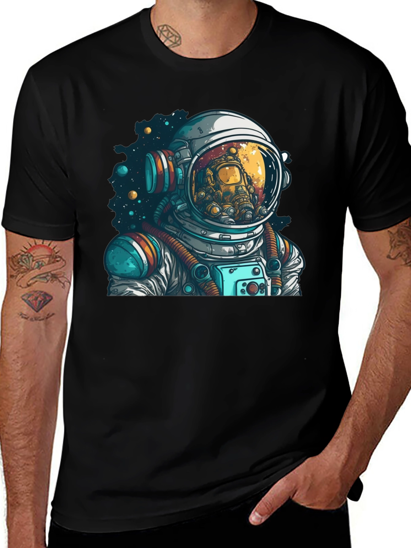 Variant 25 of Astronaut Graphic Tee - Space Adventure Awaits