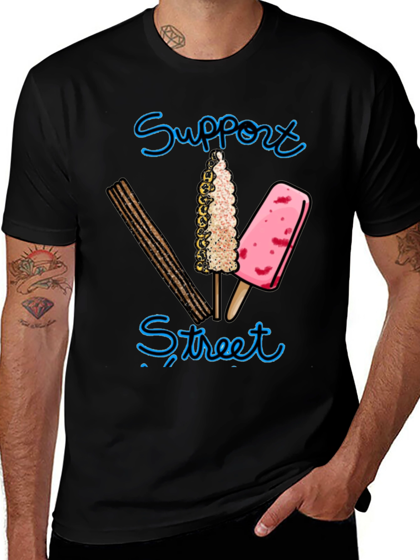 Variant 29 of Support Street Vendors Graphic Tee