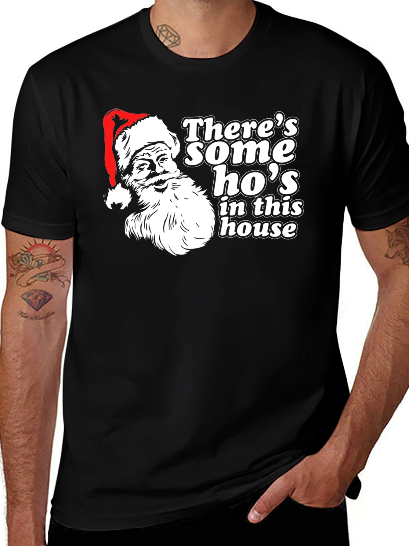 Variant 26 of Santa's Ho's T-Shirt - Holiday Humor